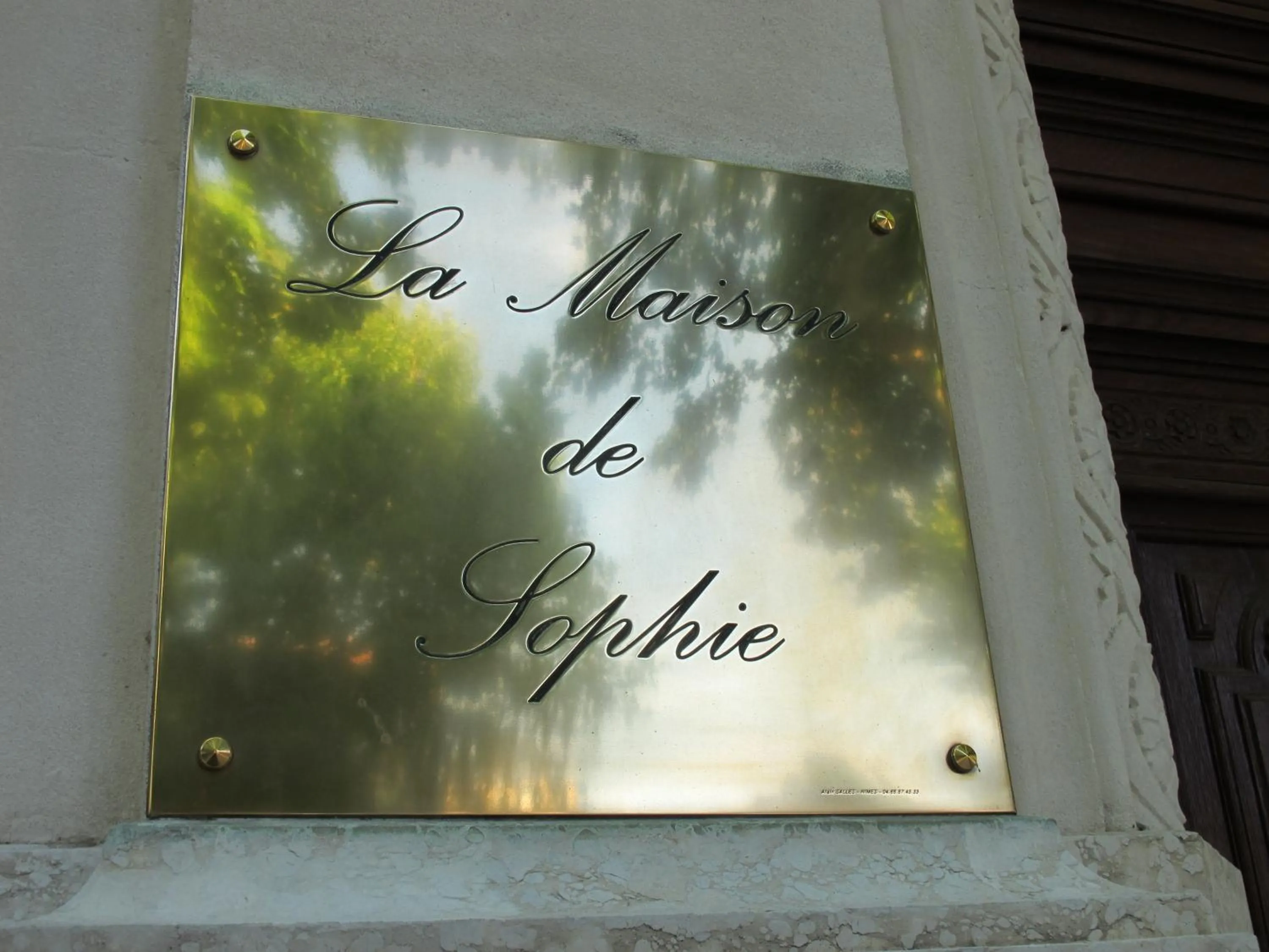 Facade/entrance in La Maison de Sophie