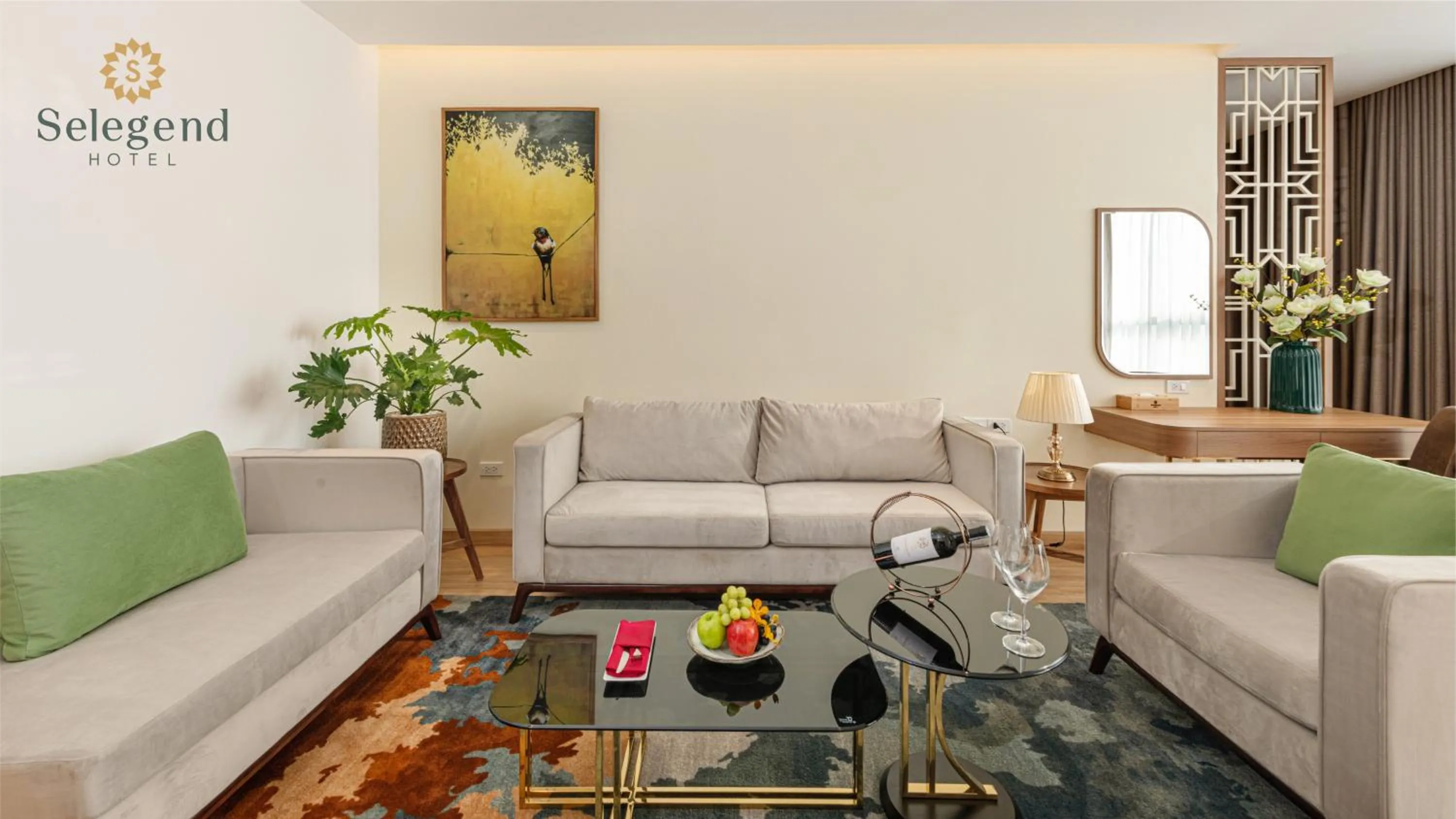 Living room in Selegend Hotel Thái Bình