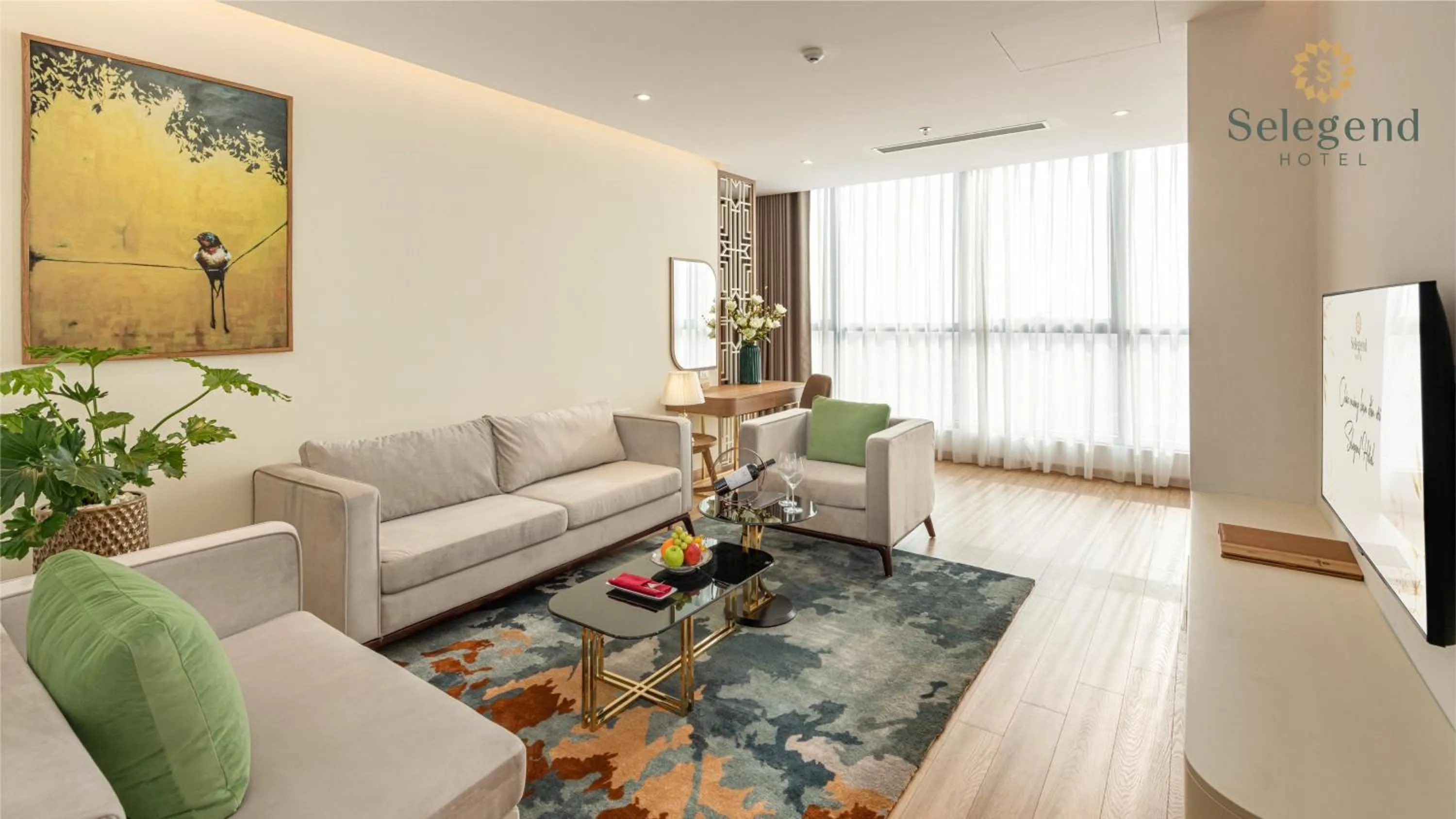 Living room in Selegend Hotel Thái Bình