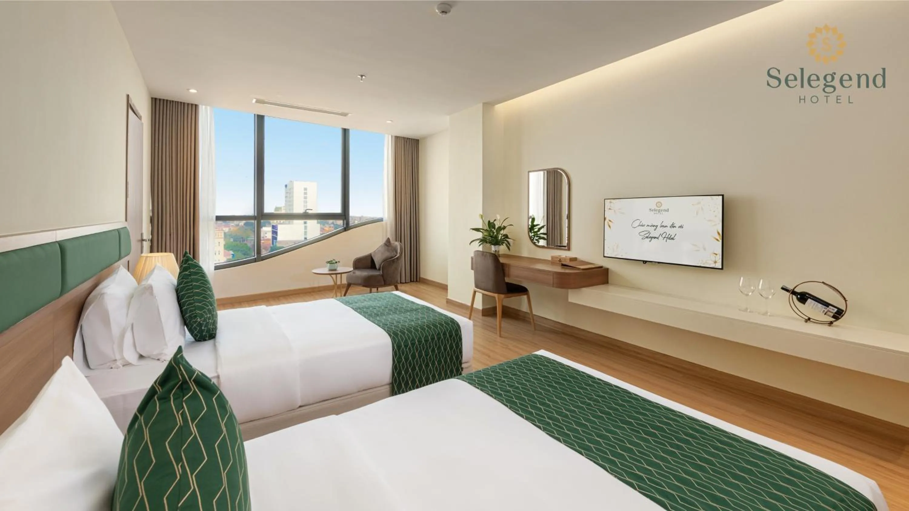 Bedroom, Bed in Selegend Hotel Thái Bình