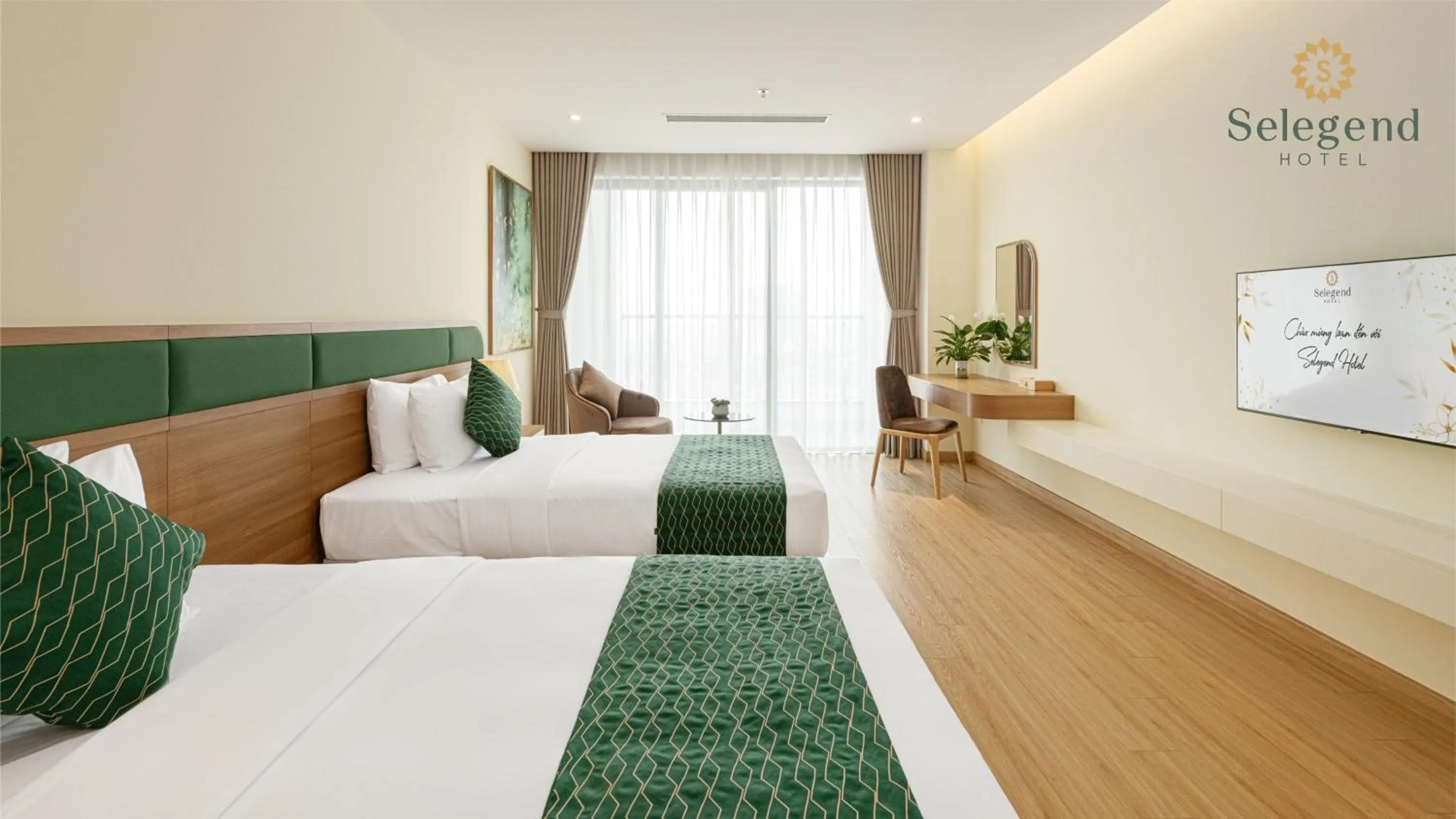 Bedroom, Bed in Selegend Hotel Thái Bình