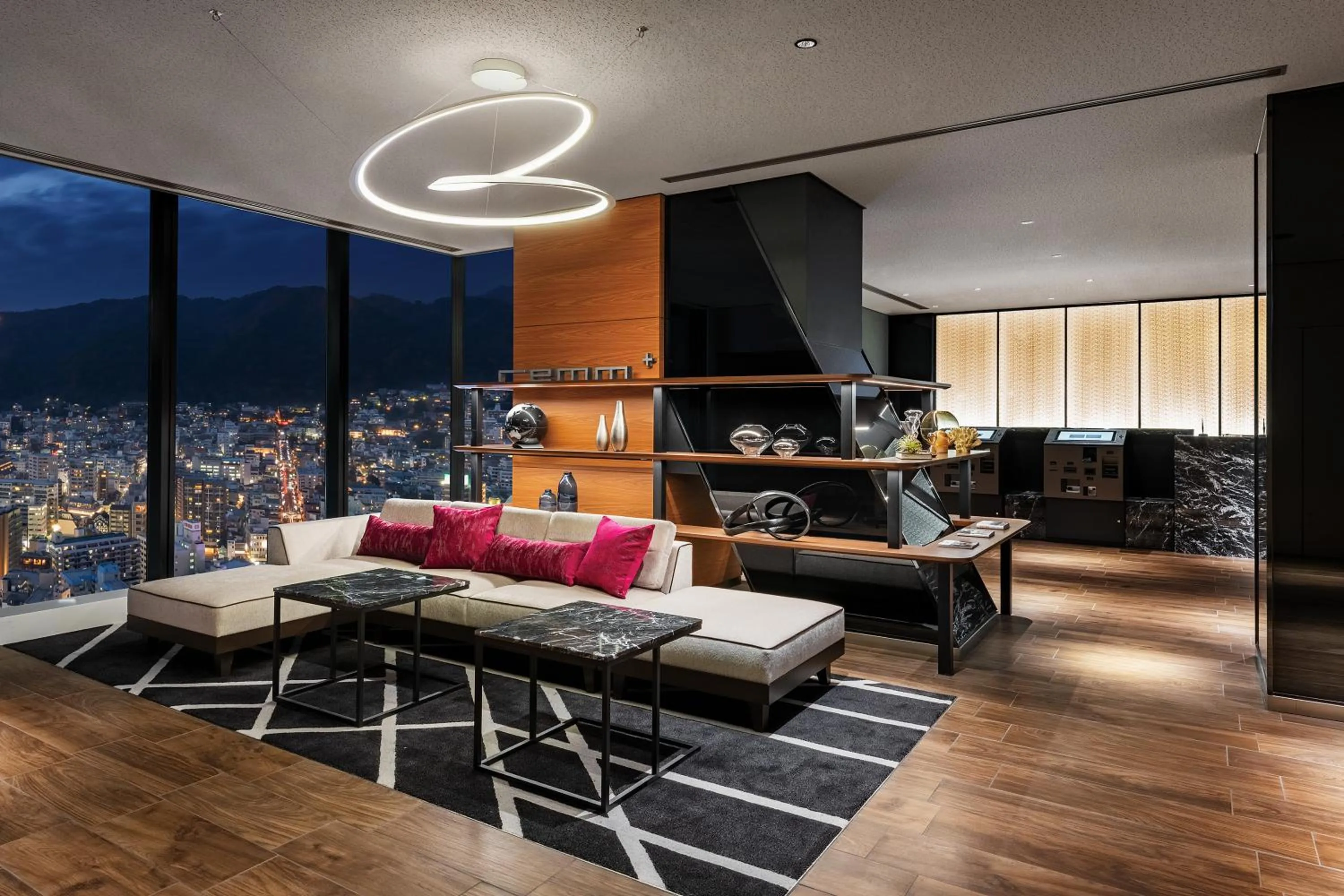 Lobby or reception in remm plus Kobe Sannomiya