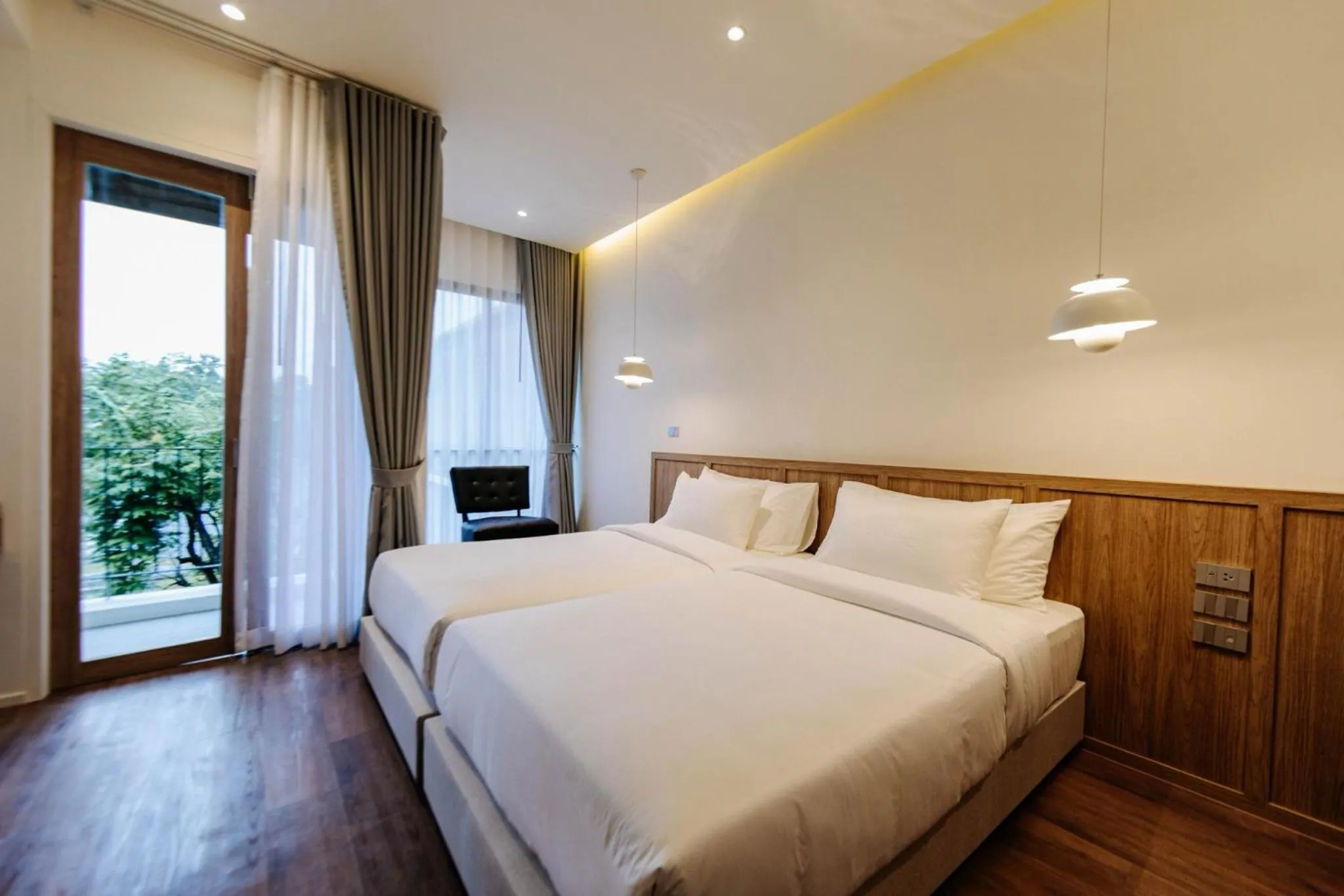 Bed in Shanti-Retreat Hotel