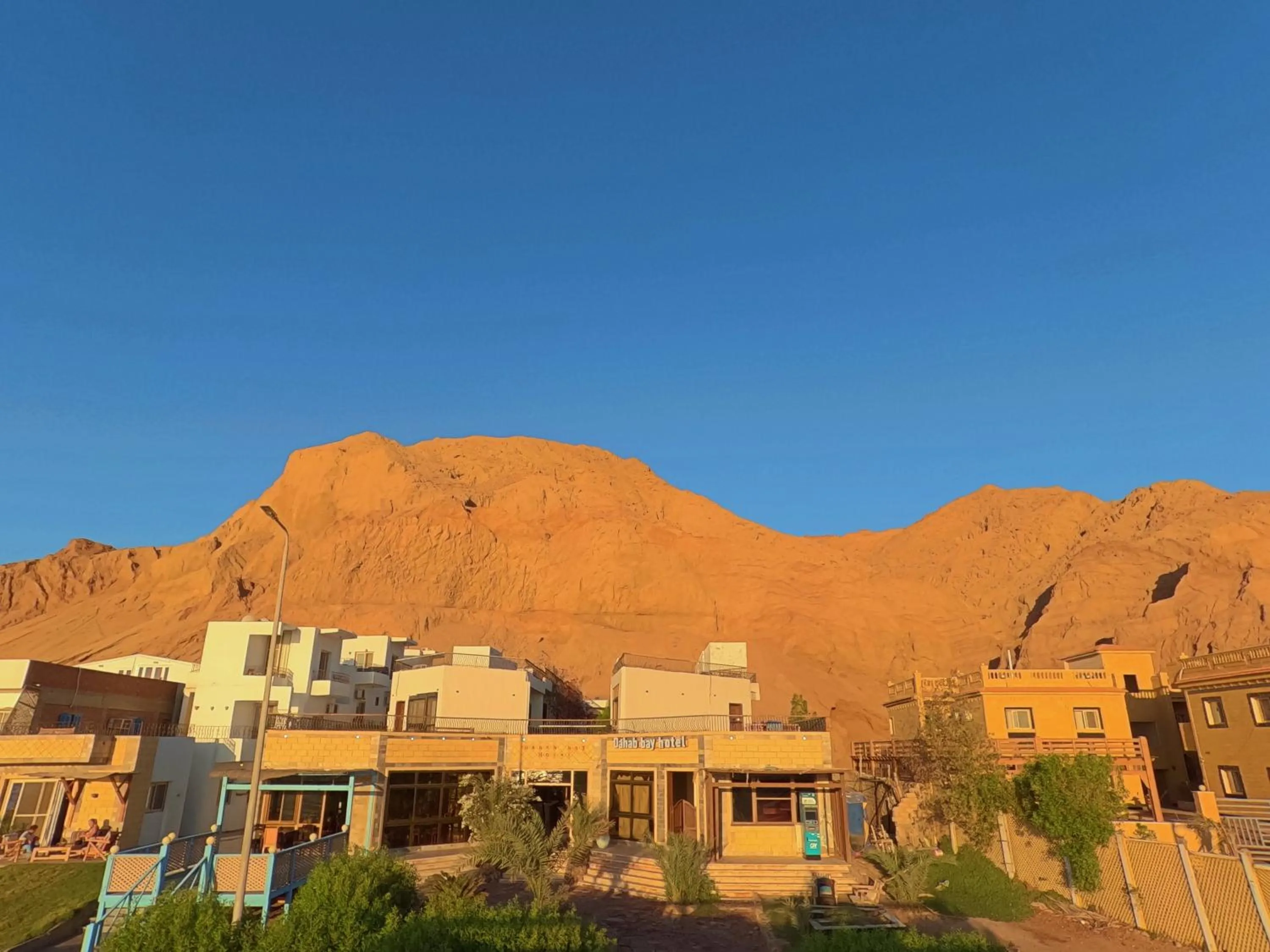 Natural landscape in Dahab Bay hotel