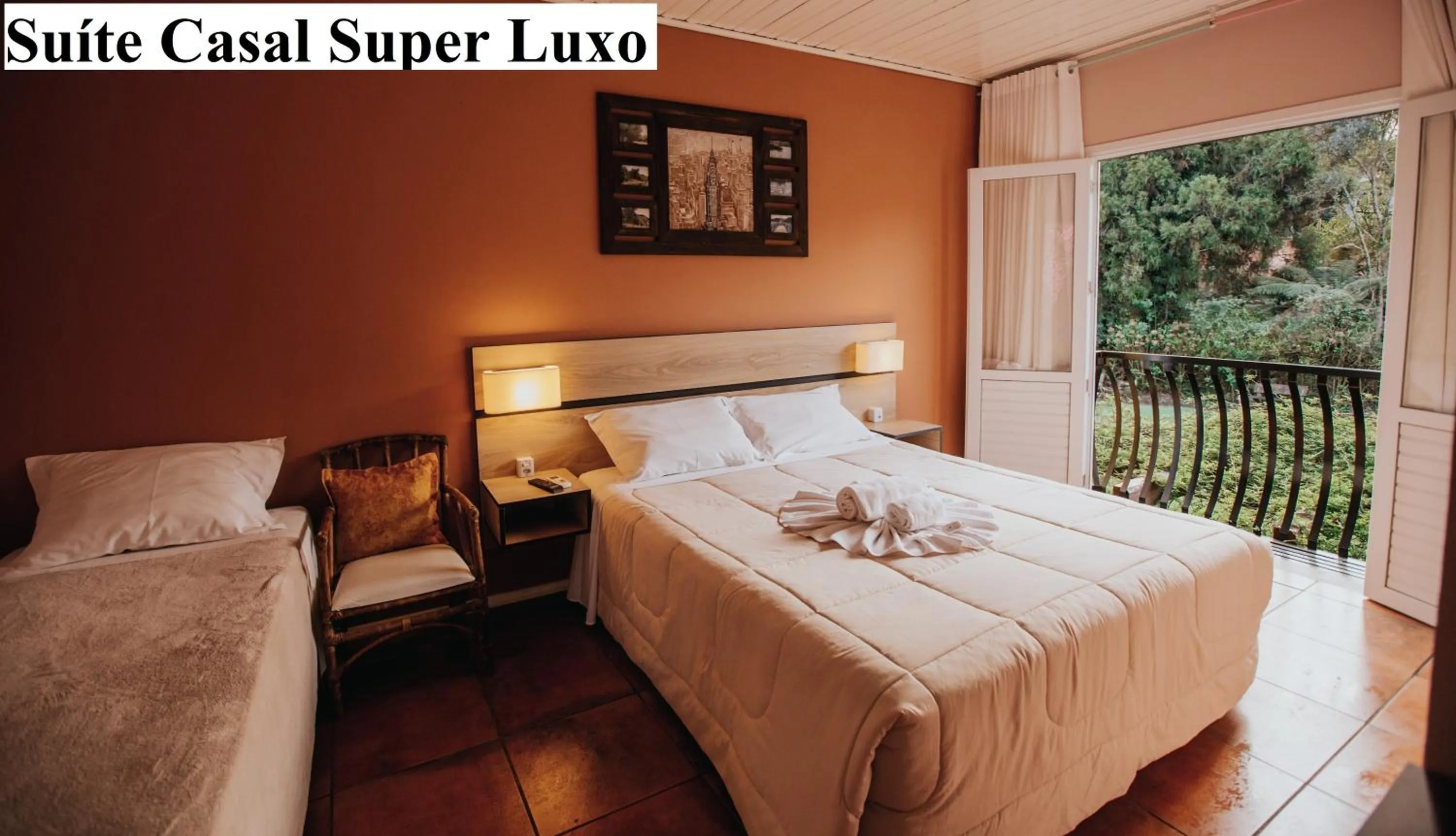 Bed in Pousada São Chico Eco Village