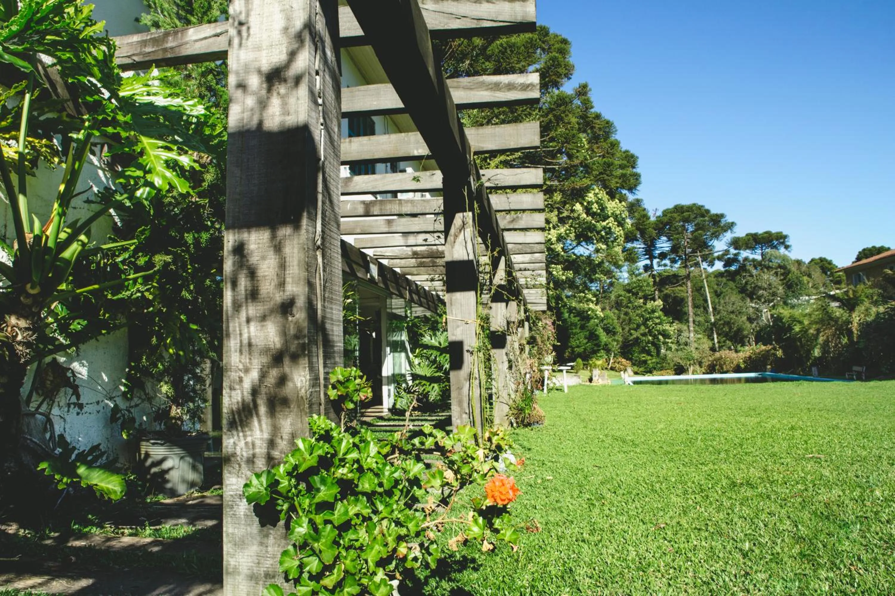 Garden view in Pousada São Chico Eco Village