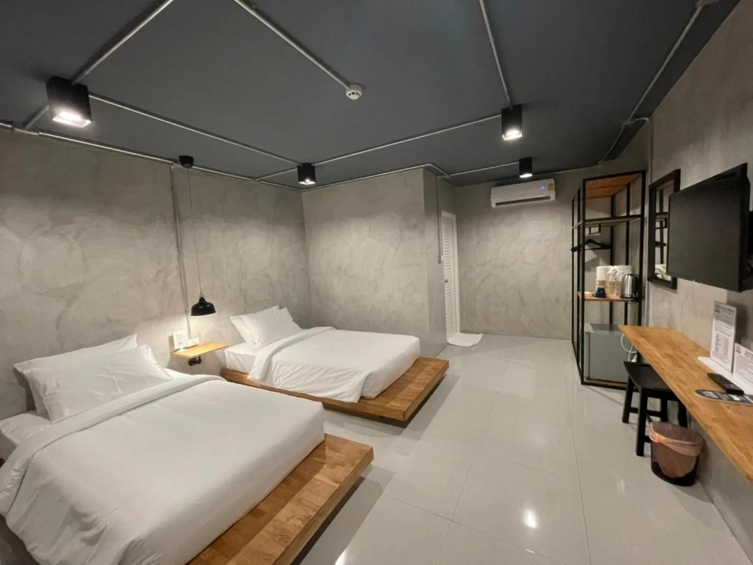 Bed in Loft Space Hotel