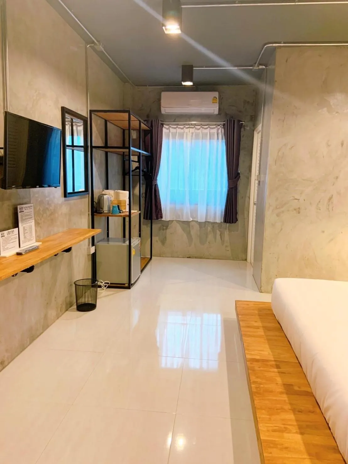 Bed in Loft Space Hotel