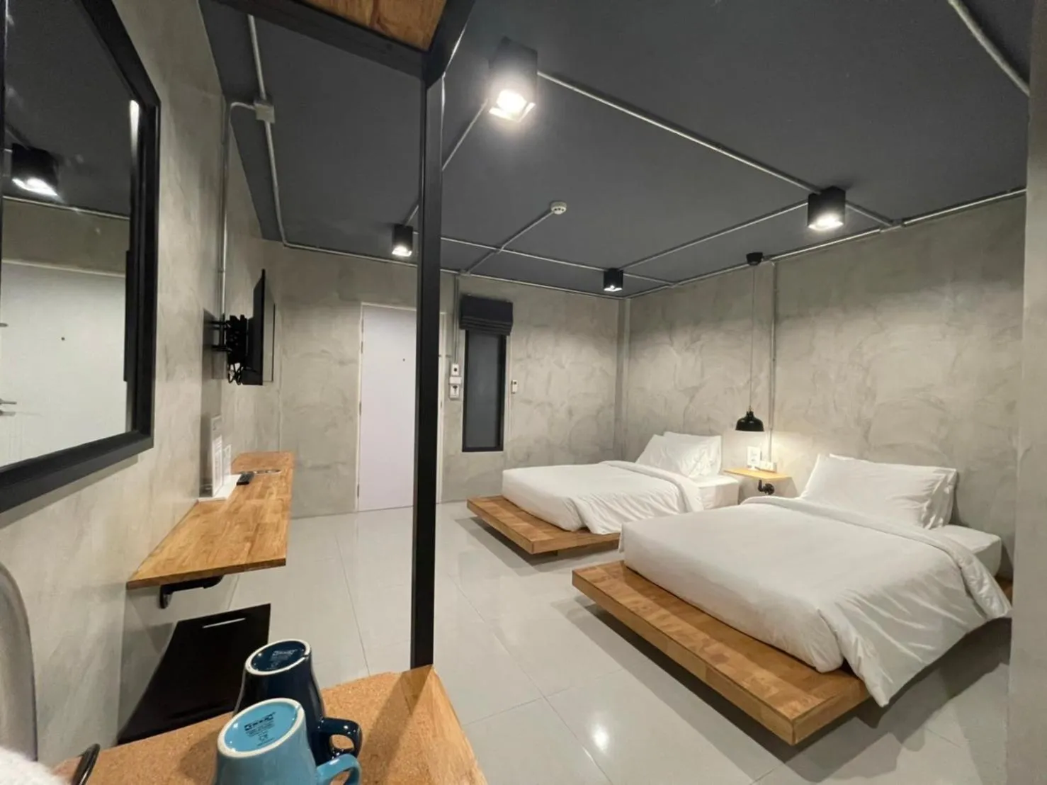 Bed in Loft Space Hotel