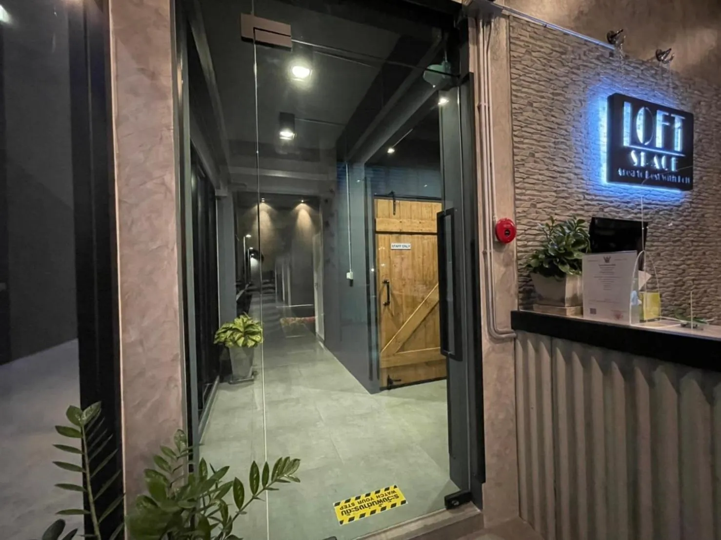 Facade/entrance in Loft Space Hotel