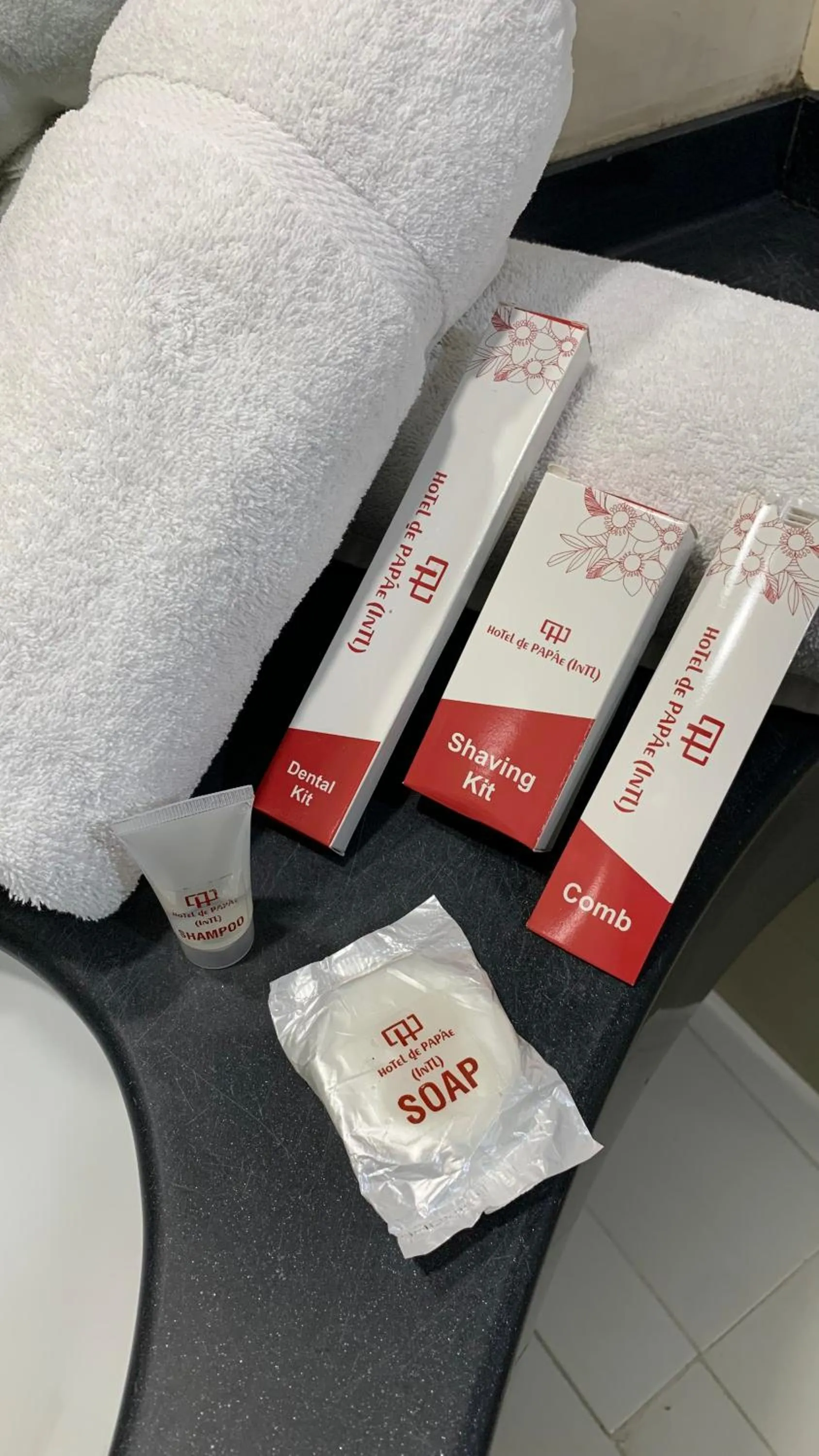 Bathroom in Hotel de Papae