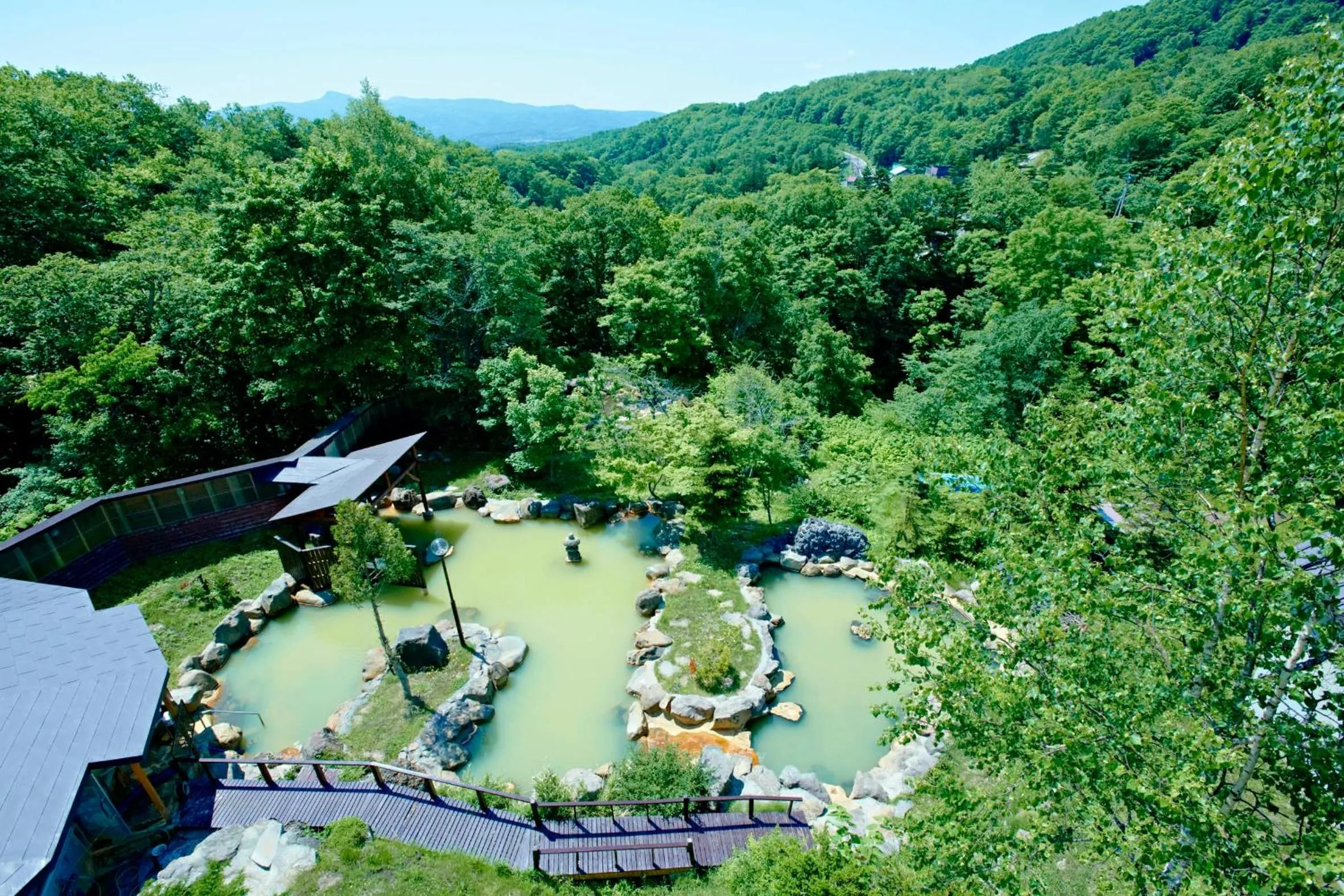 Bird's eye view in Niseko Grand Hotel