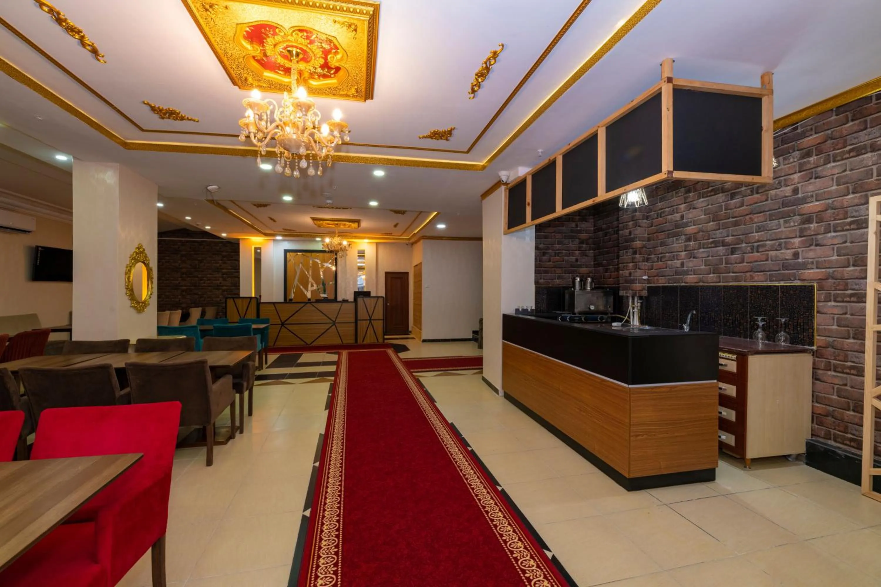 Lobby or reception in Golden Flower Pansiyon