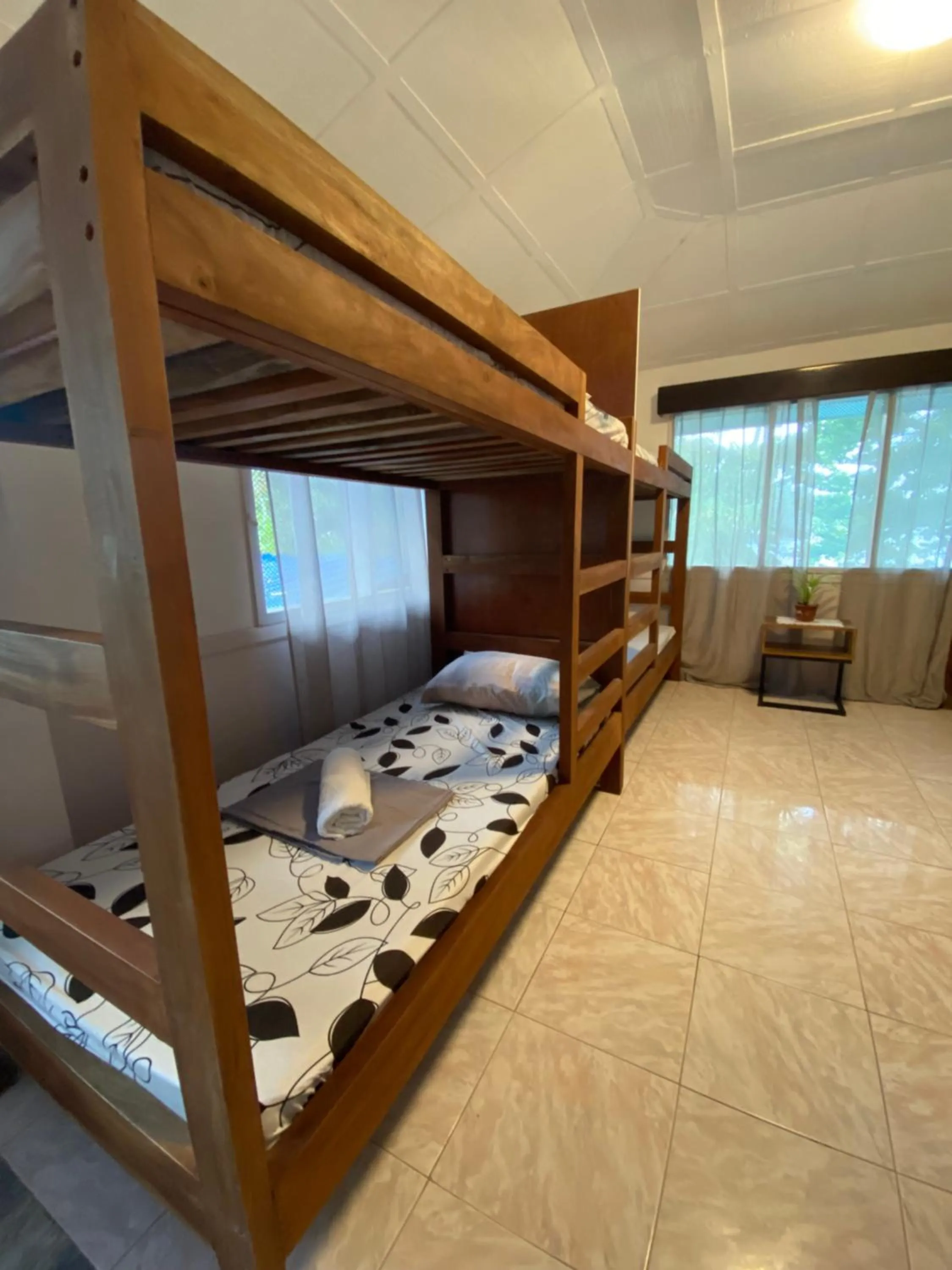 Bed in Kurma Eco Beach Lodge