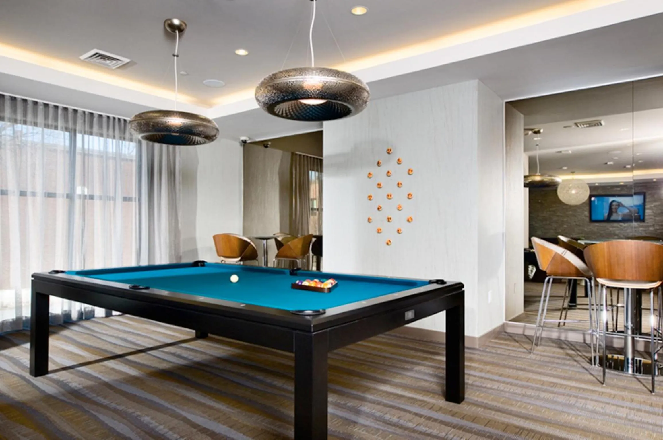 Billiard in Global Luxury Suites East Boston