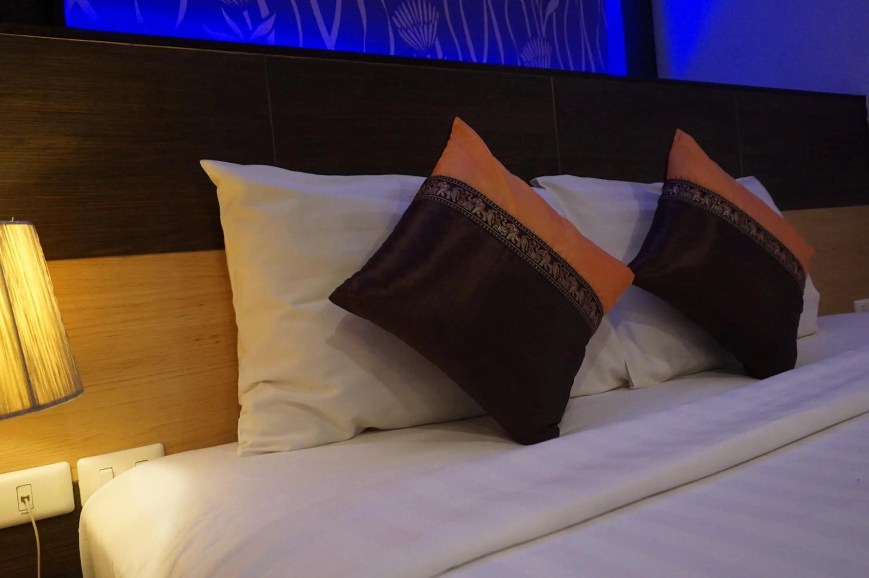 Decorative detail, Bed in Patong Mansion - SHA Certified