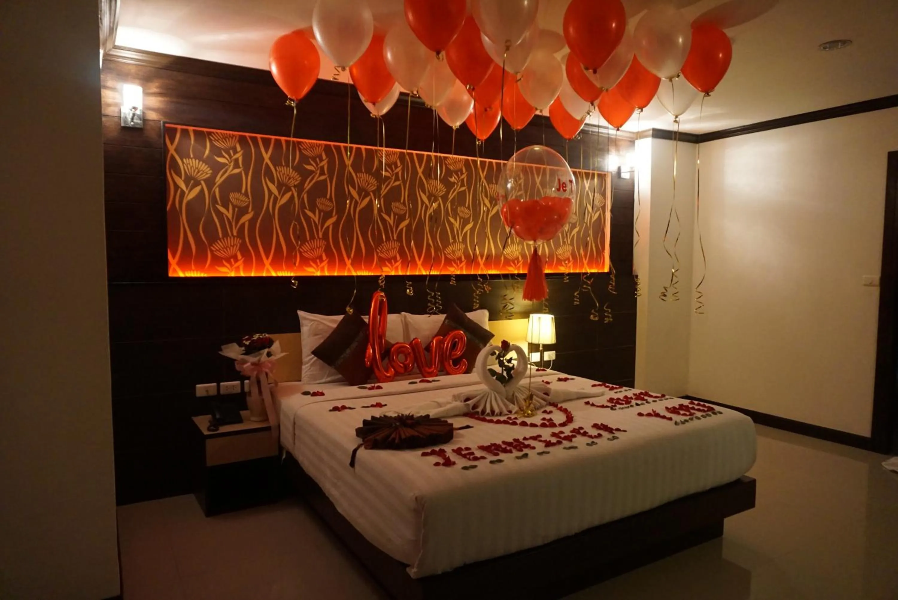 Decorative detail, Bed in Patong Mansion - SHA Certified