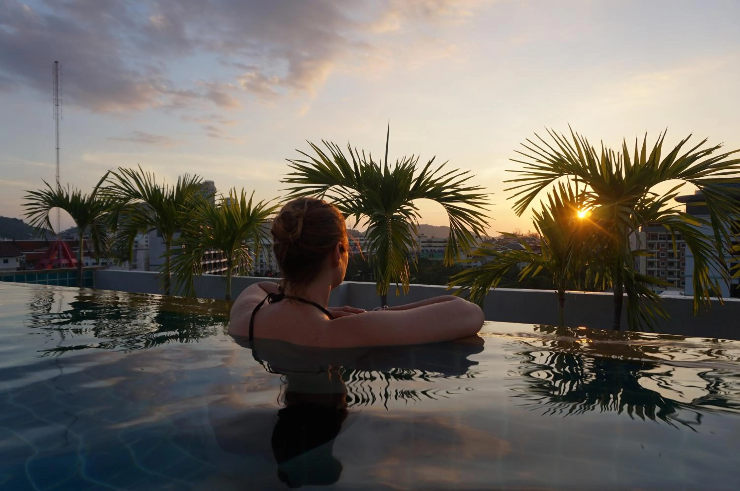 Pool view in Patong Mansion - SHA Certified