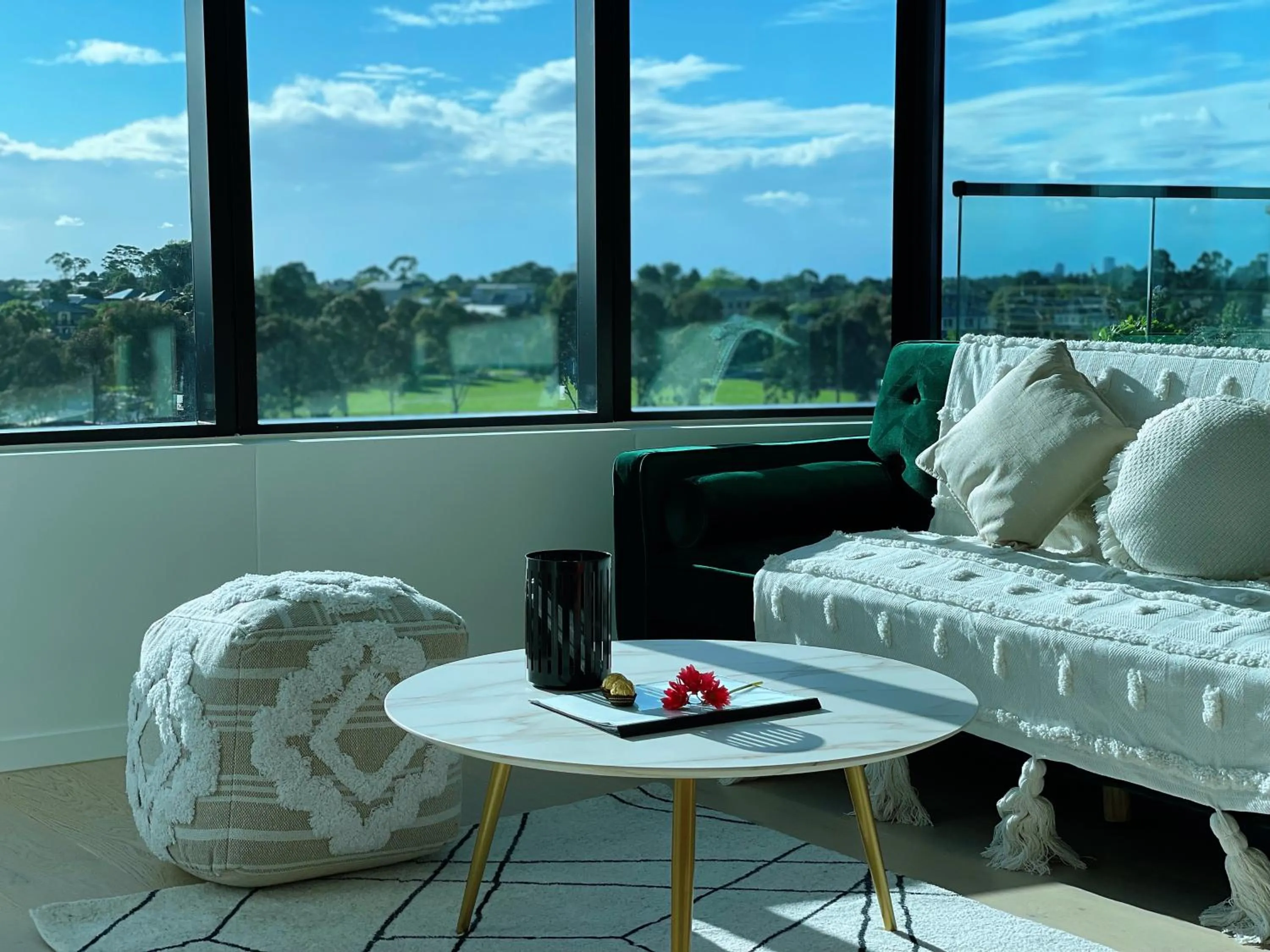 Living room in Skygarden Luxury Condo