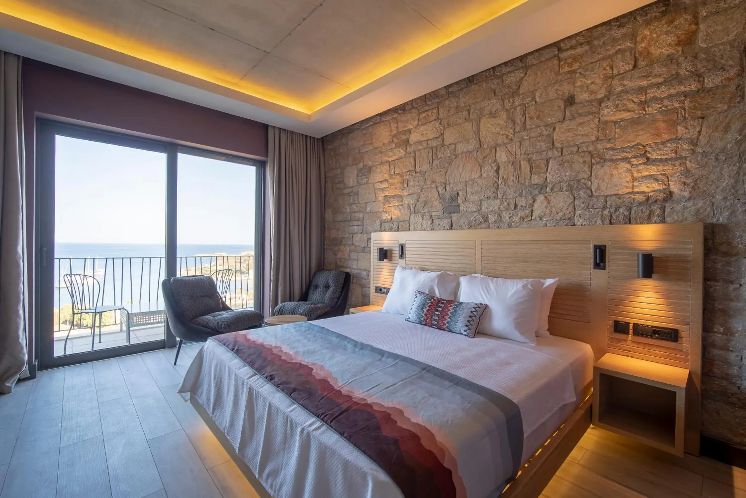 Deluxe Double Room with Balcony and Sea View in Cape Krio Boutique Hotel & SPA - Over 9 years old Adult Only Deluxe Double Room with Balcony and Sea View in Cape Krio Boutique Hotel & SPA - Over 9 years old Adult Only