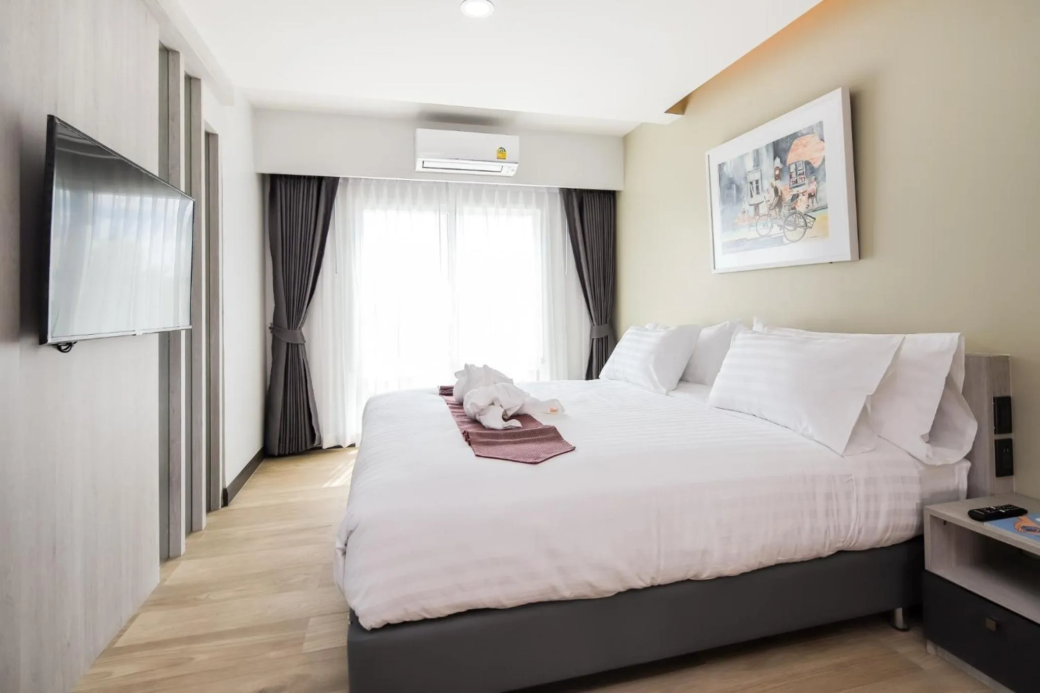 Bed in Benjaphorn Grandview Hotel