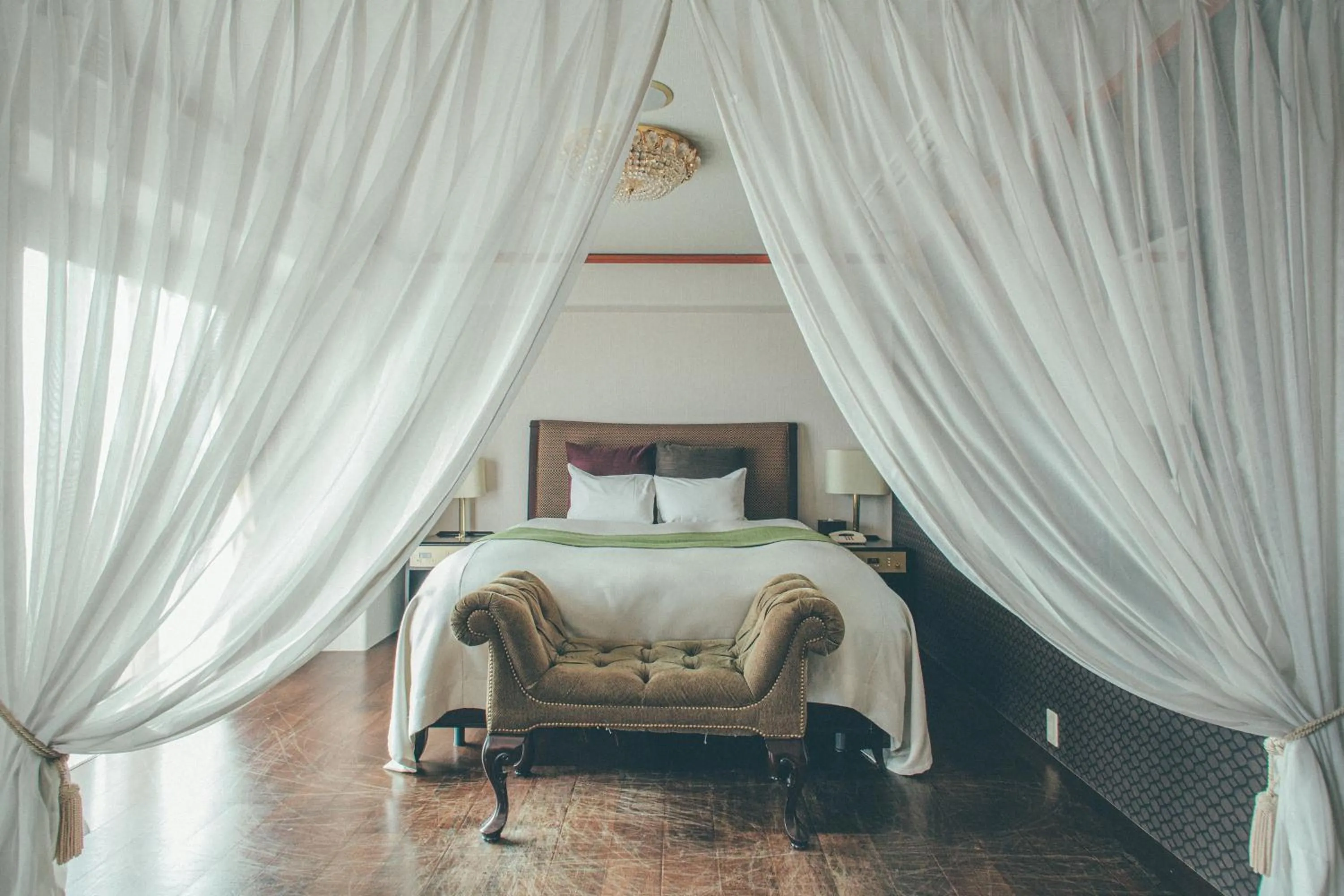 Bed in Hotel Villa Kuretake