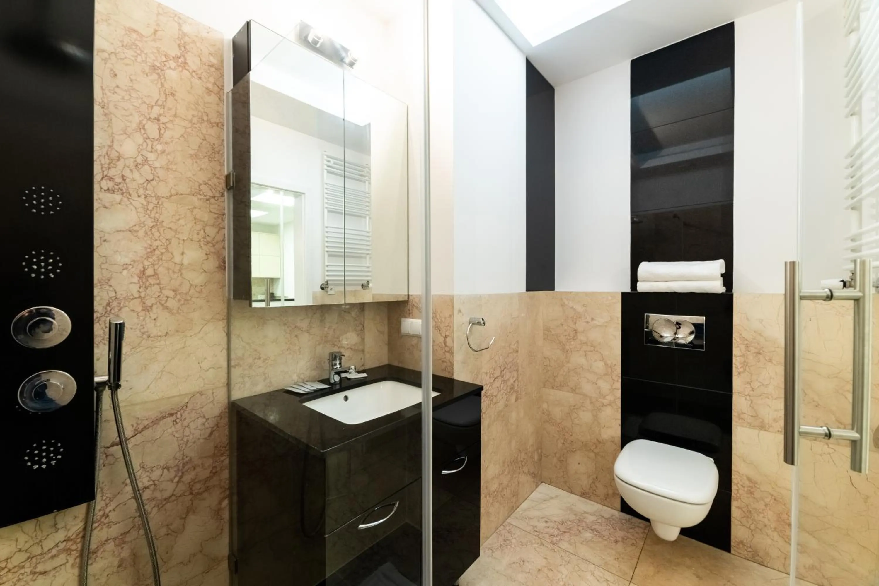 Bathroom in Platinum Towers Central Apartments