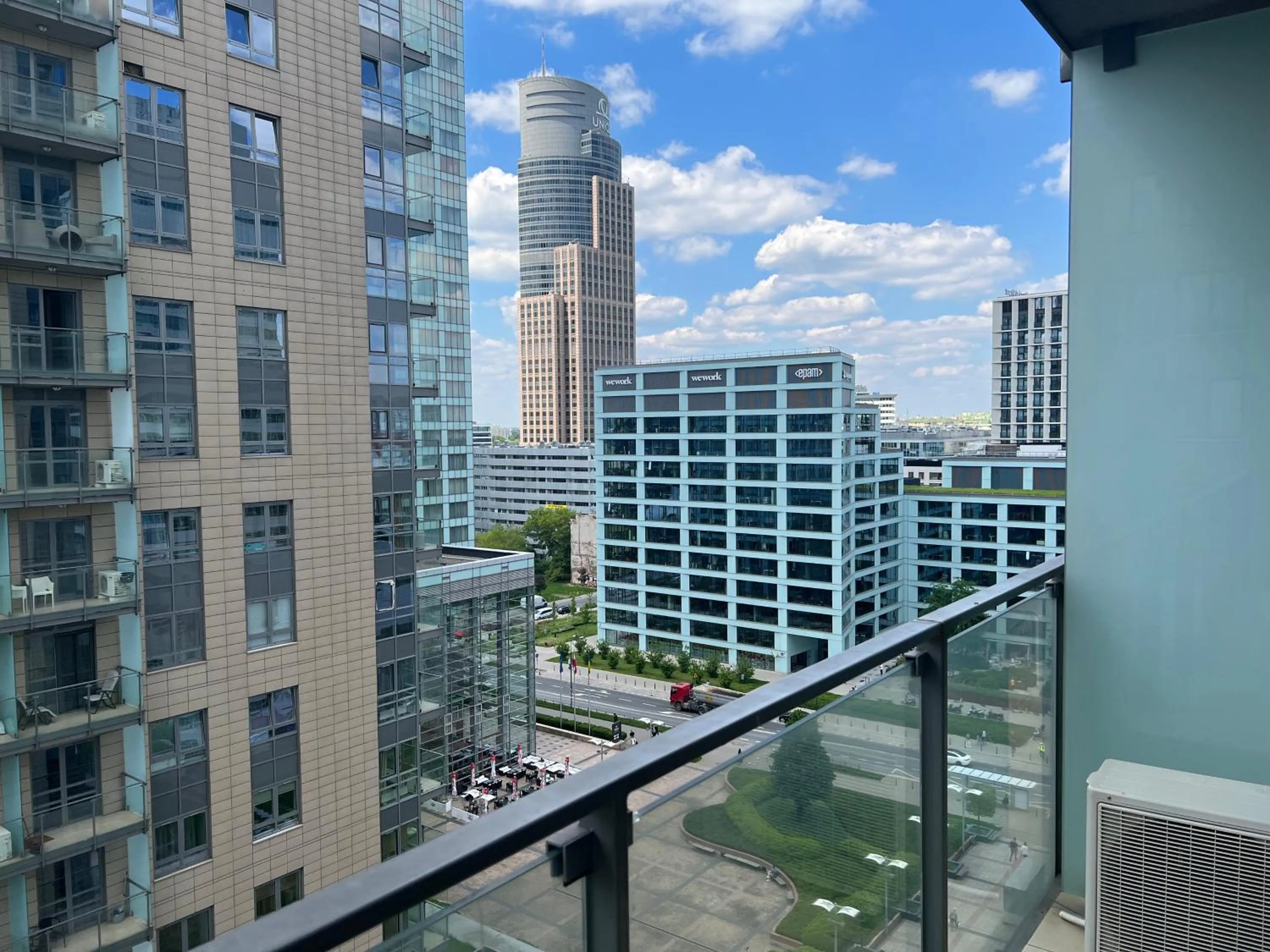 City view in Platinum Towers Central Apartments