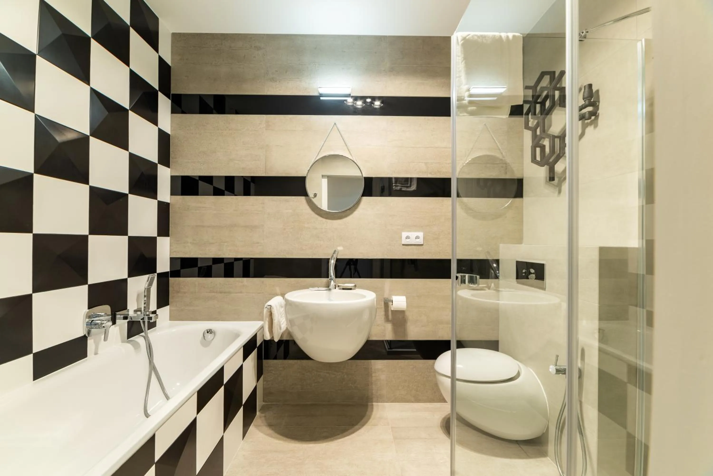 Bathroom in Platinum Towers Central Apartments
