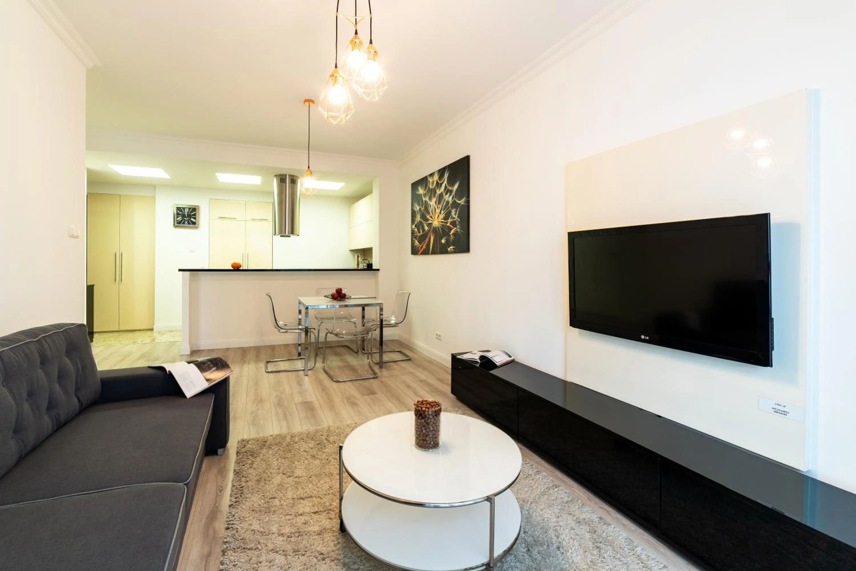 Living room in Platinum Towers Central Apartments