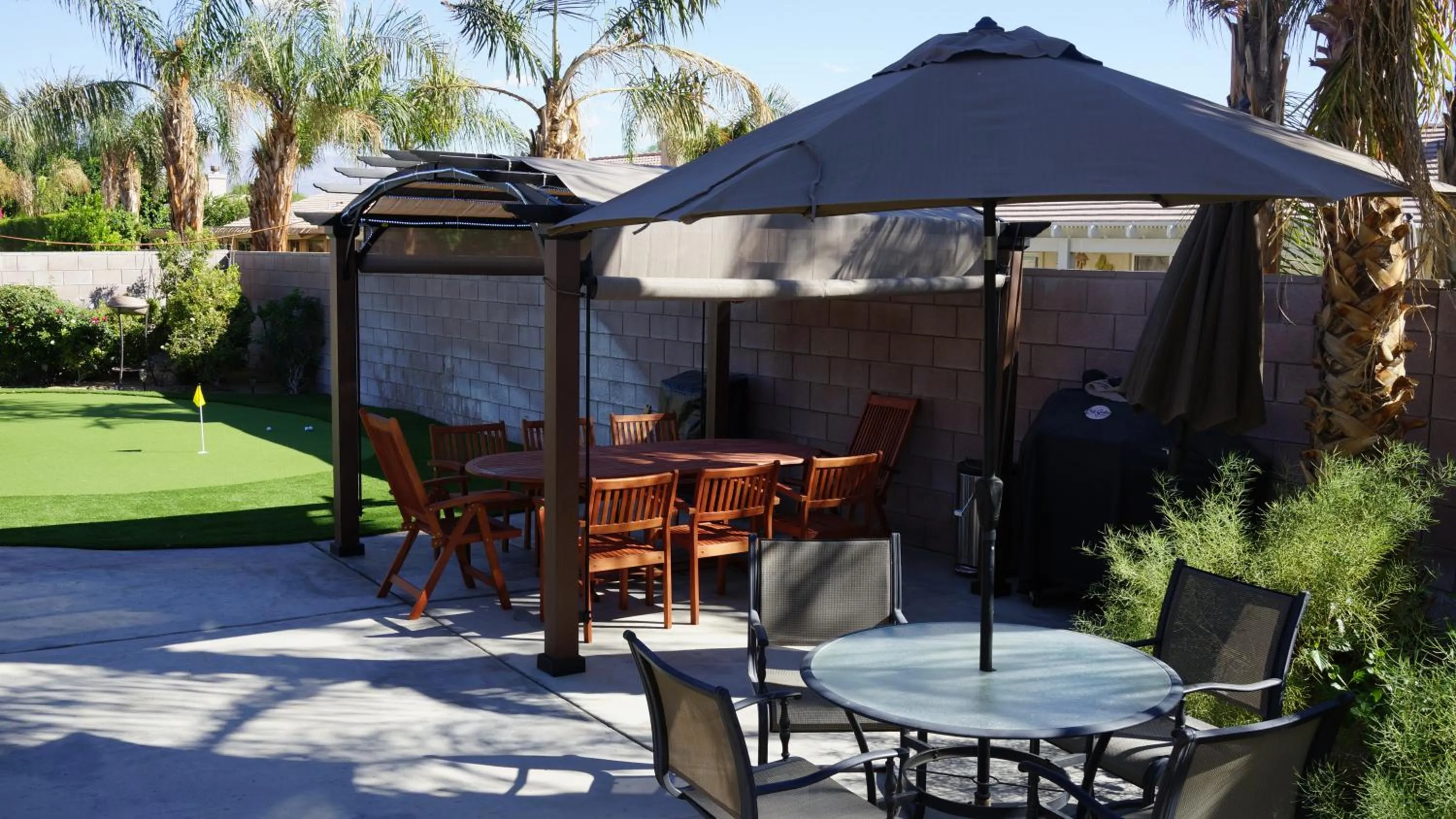 Garden view in 3 bedroom house with Private Pool, Spa&Golf Course!