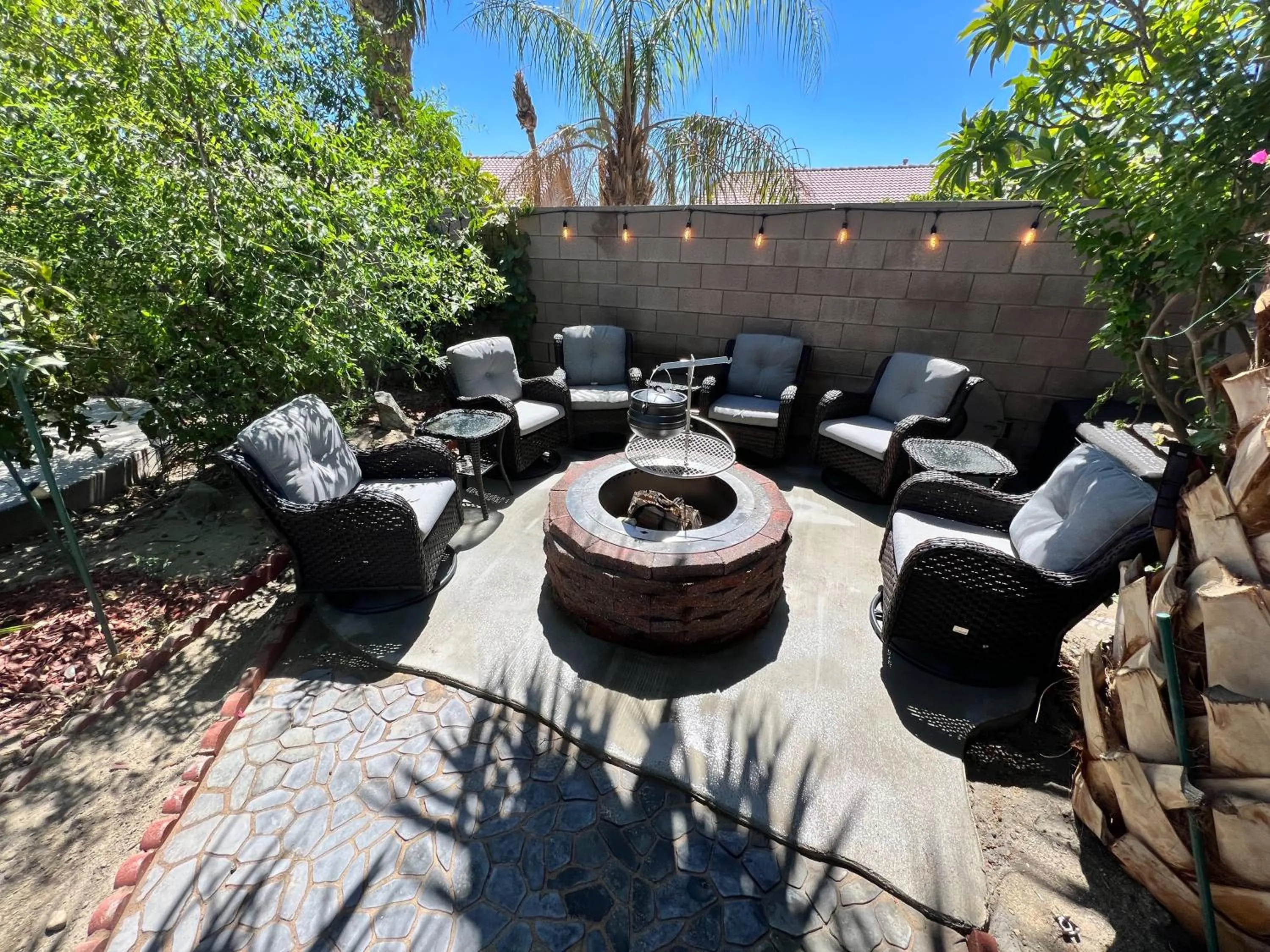 Patio in 3 bedroom house with Private Pool, Spa&Golf Course!