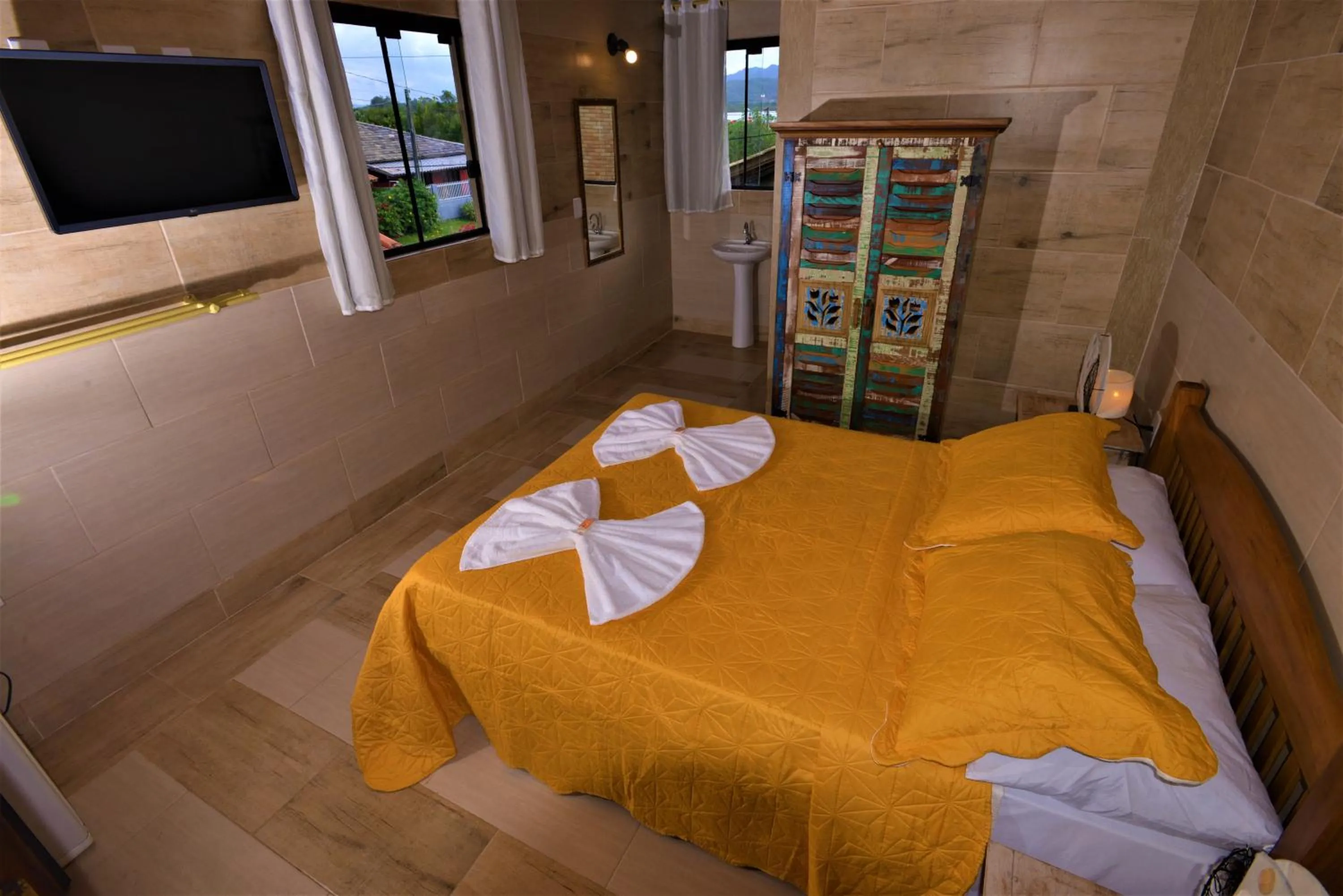 Bed in Hotel Ferrugem Eco Village