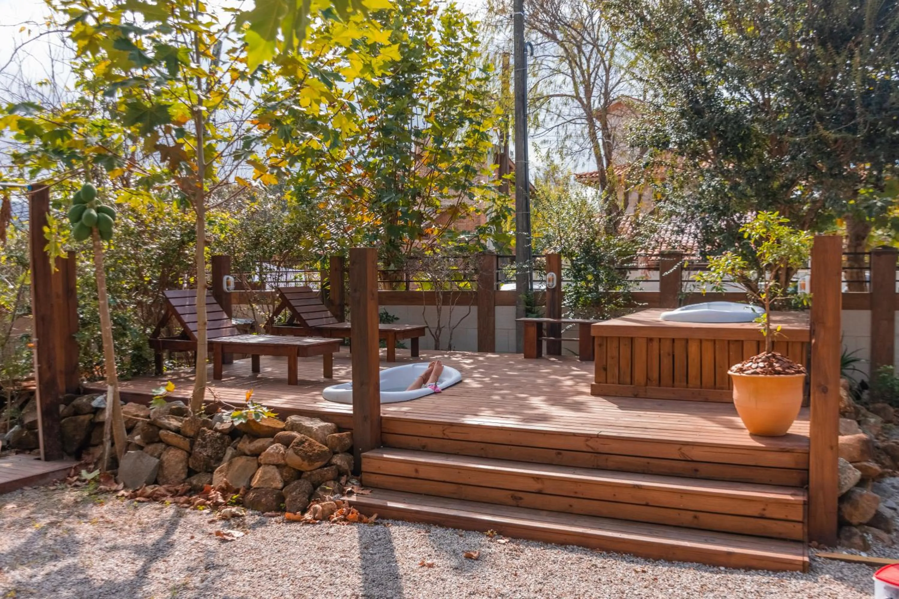 Open Air Bath in Hotel Ferrugem Eco Village
