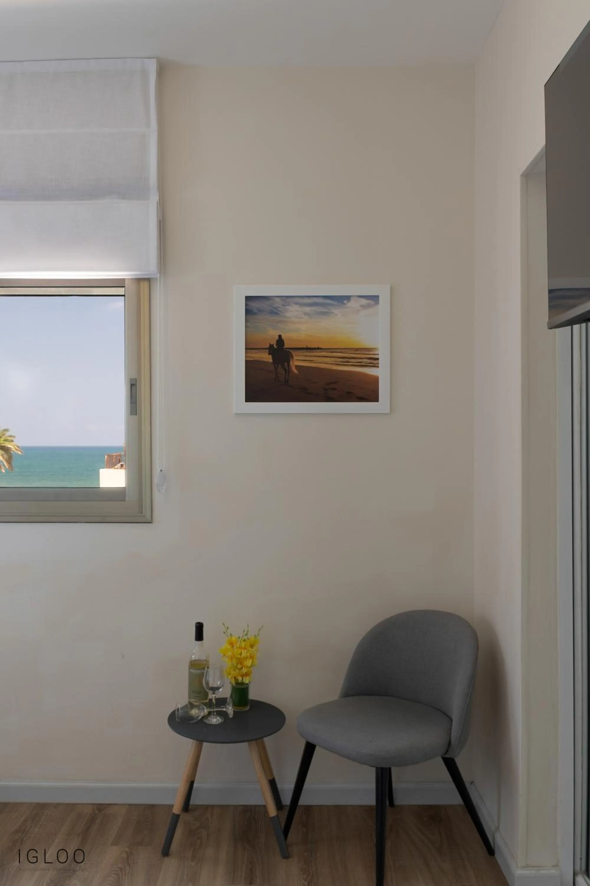 Seating area in Domus Bat Galim Hotel