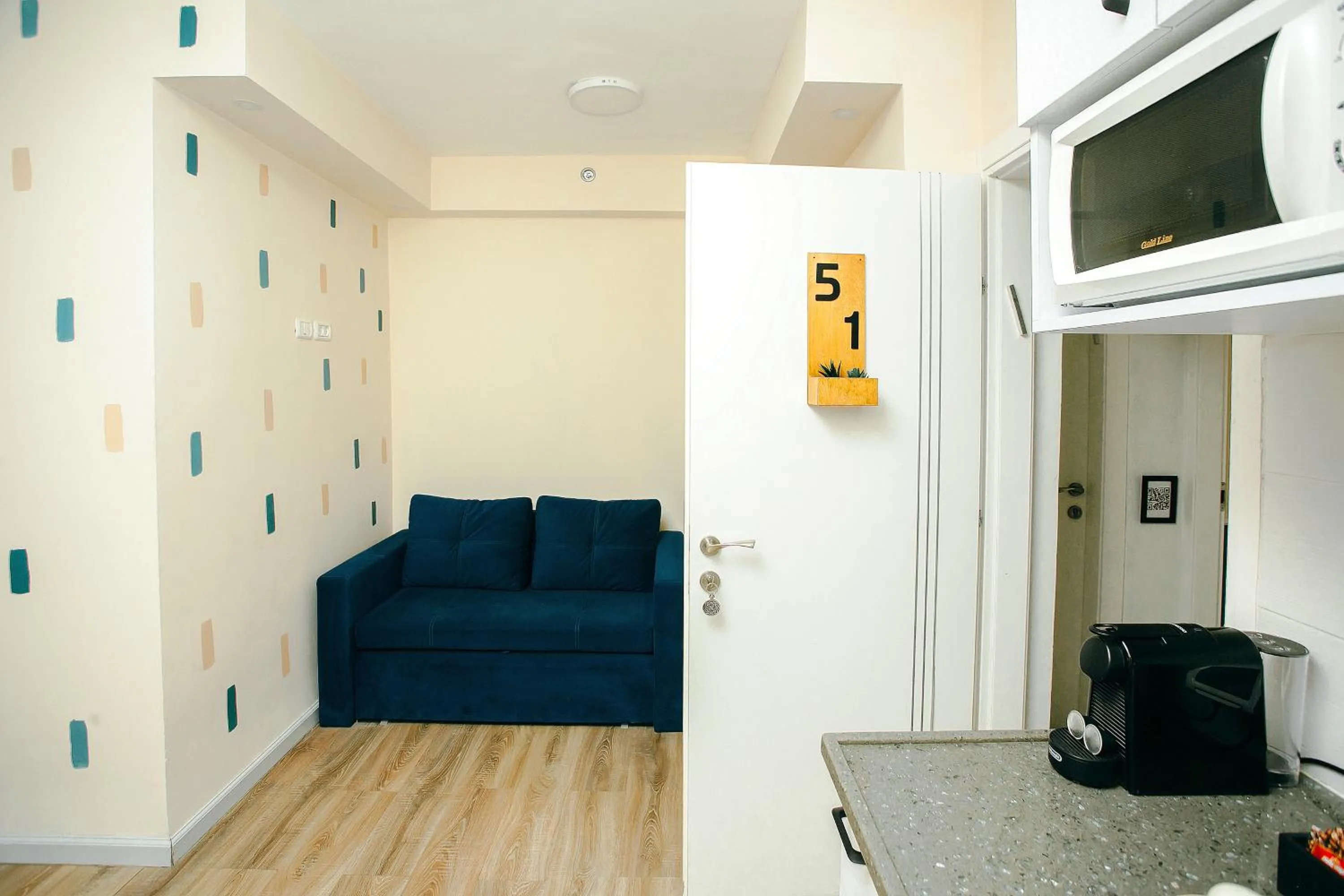 Seating area in Domus Bat Galim Hotel