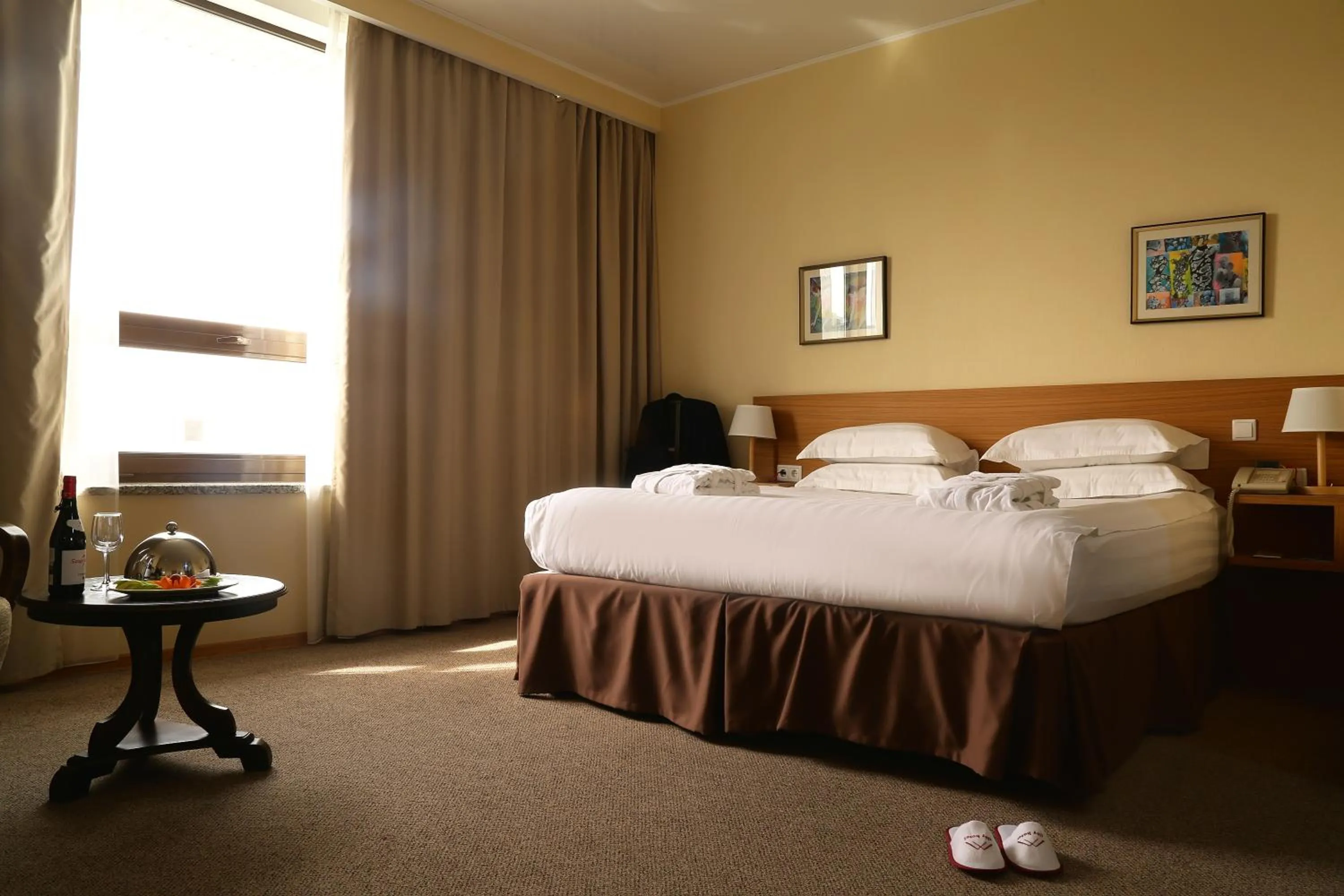 Decorative detail, Bed in City Hotel Bishkek