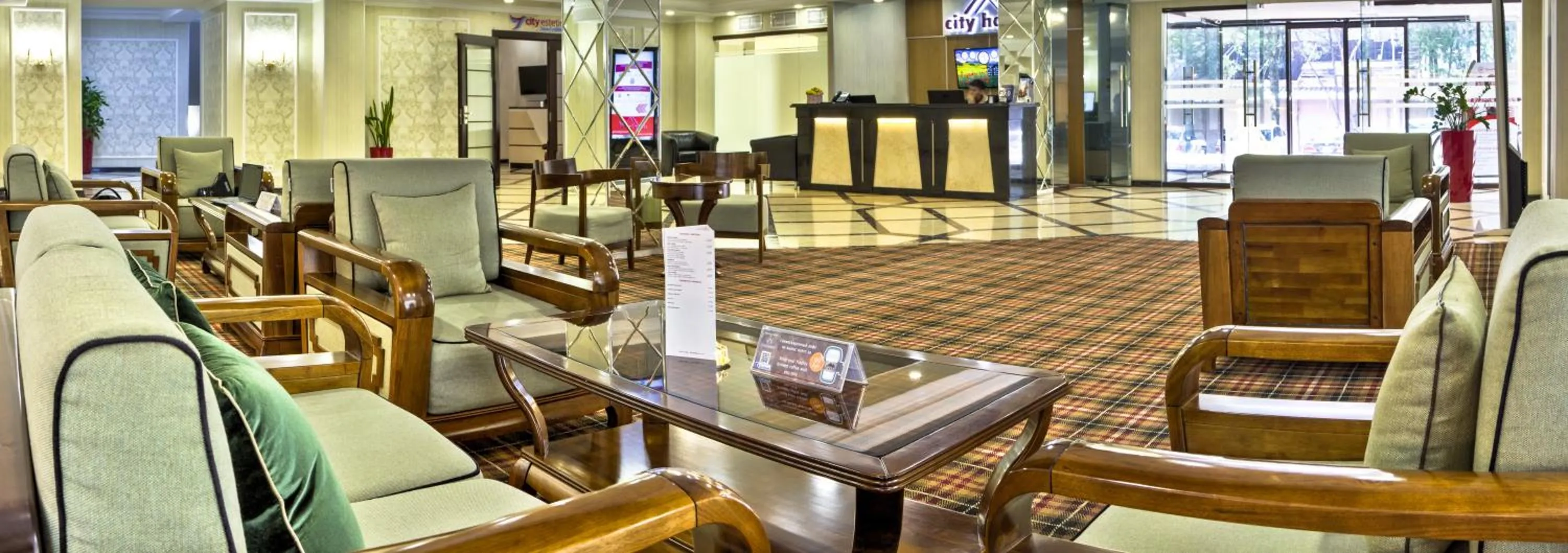 Lobby or reception in City Hotel Bishkek