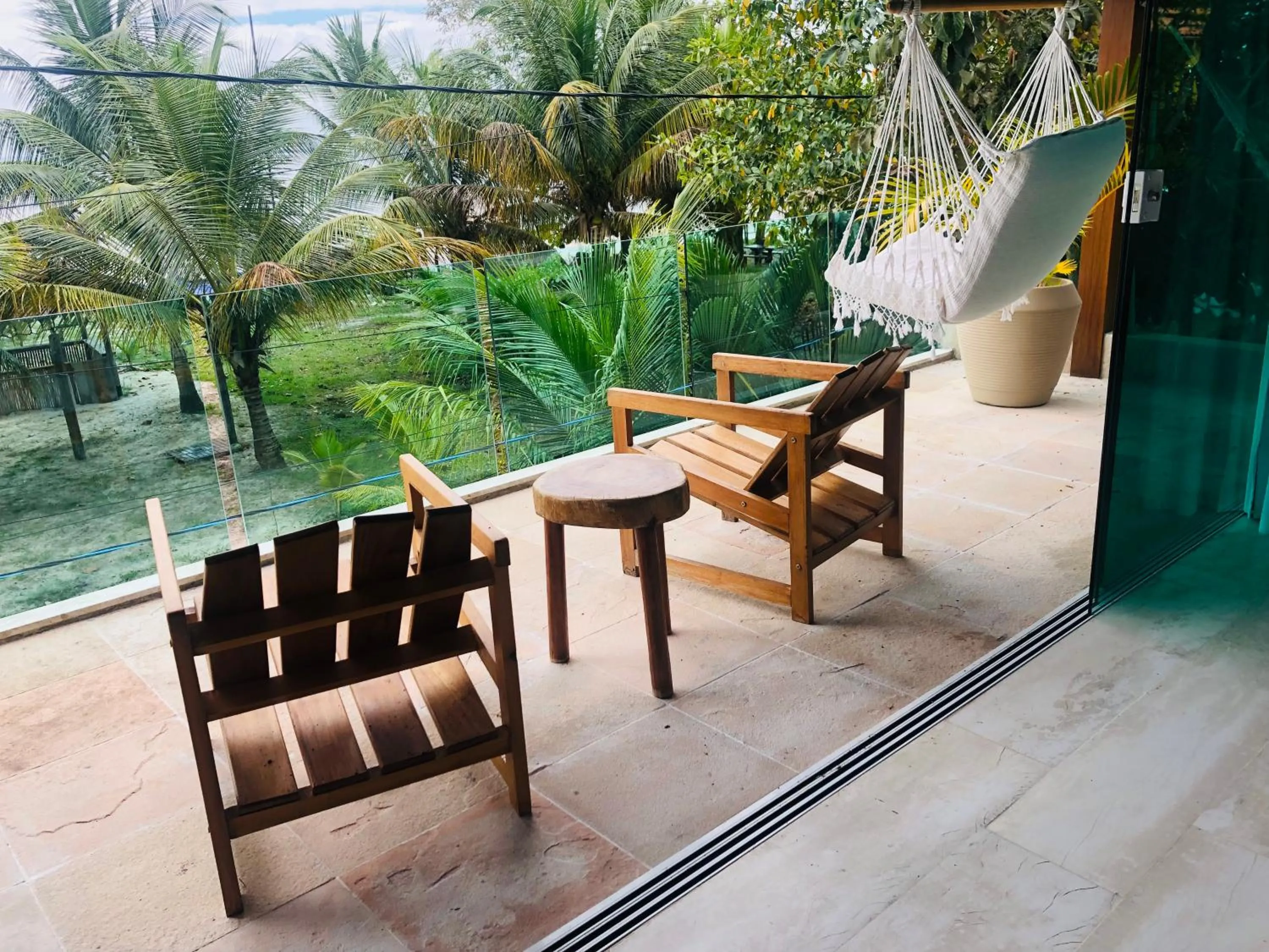 Balcony/Terrace in Bella Gamboa Casa da Praia - Praia da Argila - Gamboa -
