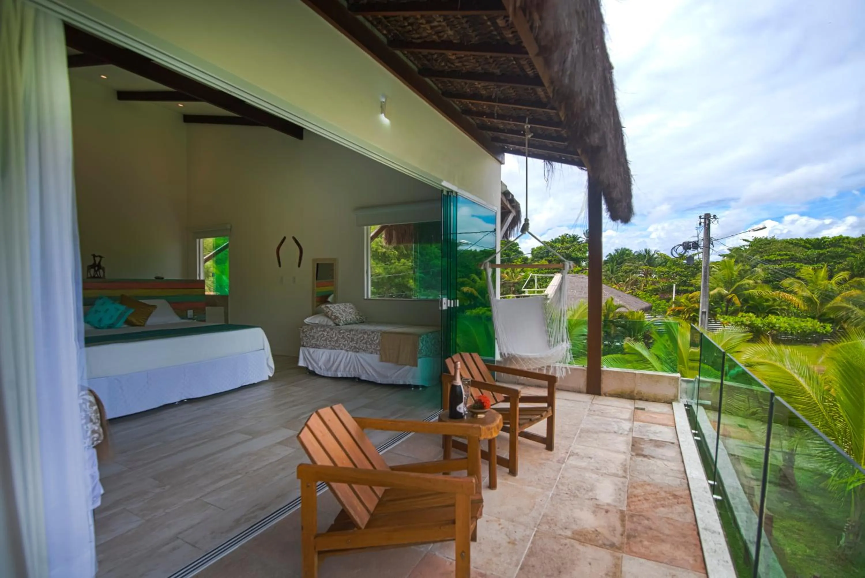 Balcony/Terrace in Bella Gamboa Casa da Praia - Praia da Argila - Gamboa -
