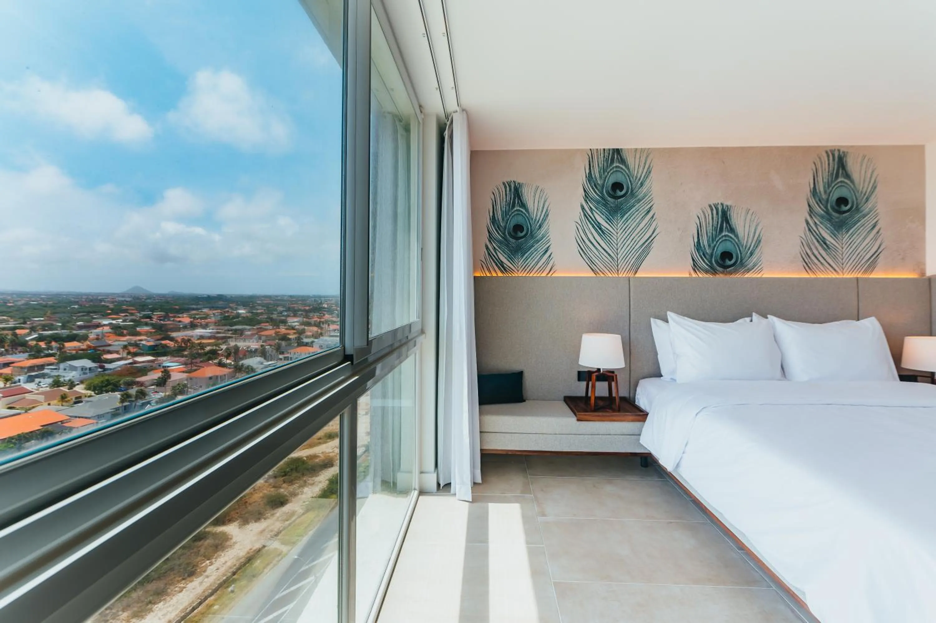 Natural landscape, Bed in Radisson Blu Aruba