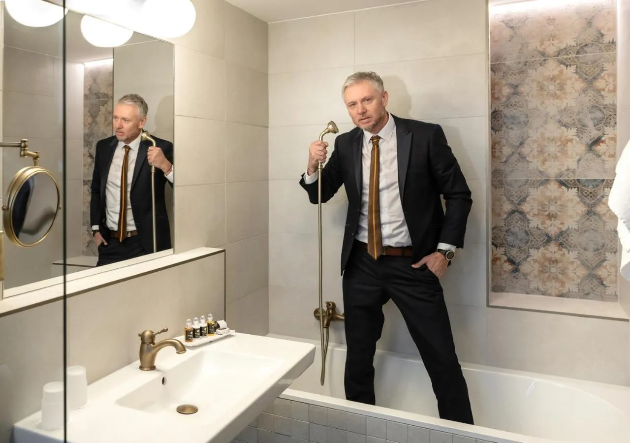 Bathroom in EFI SPA Hotel Superior & Pivovar