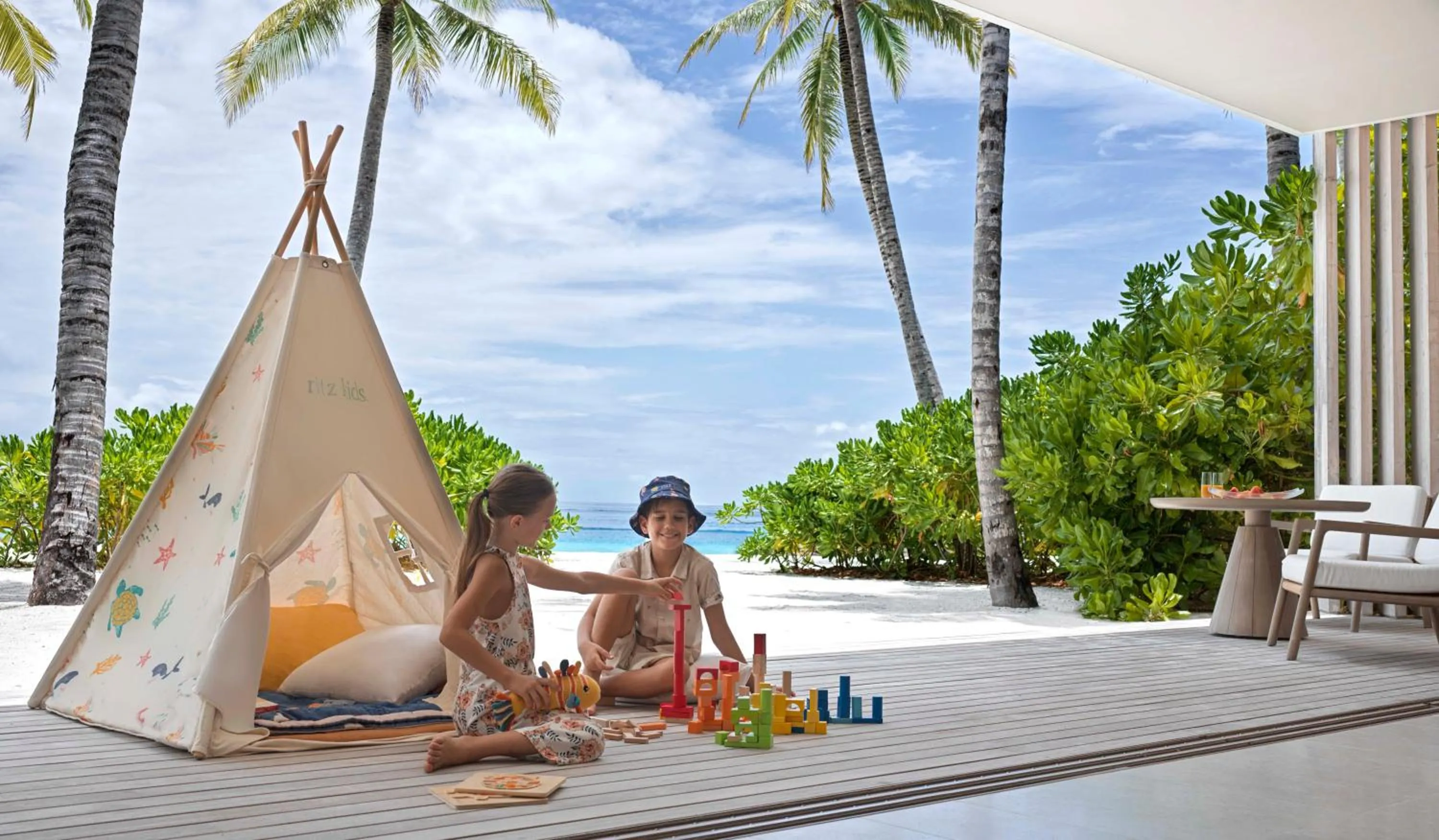 group of guests in The Ritz-Carlton Maldives, Fari Islands