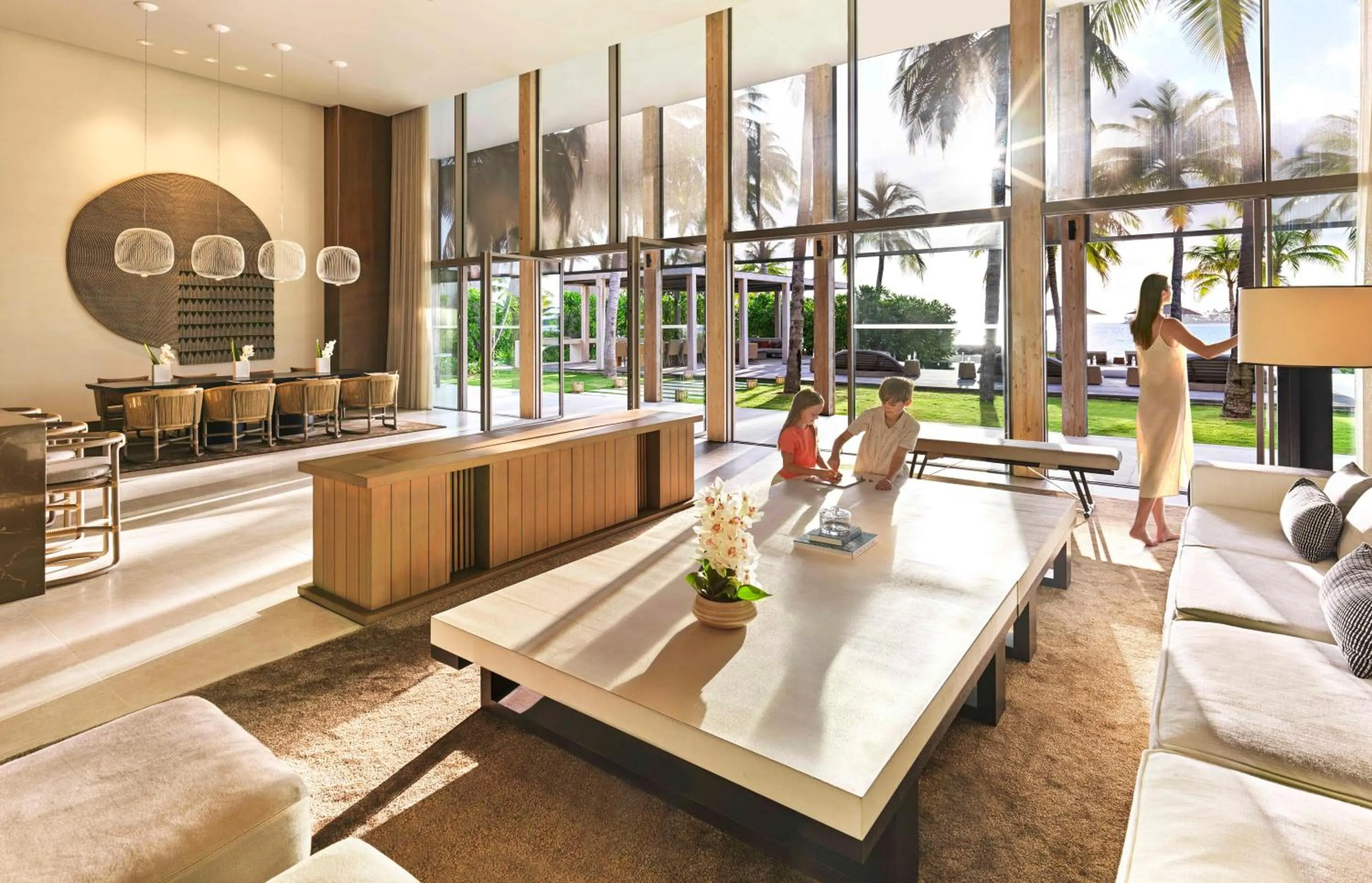 Living room in The Ritz-Carlton Maldives, Fari Islands