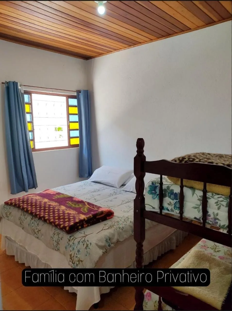 Bedroom, Bed in ANC BOSQUE - 4min do Parque Capivari