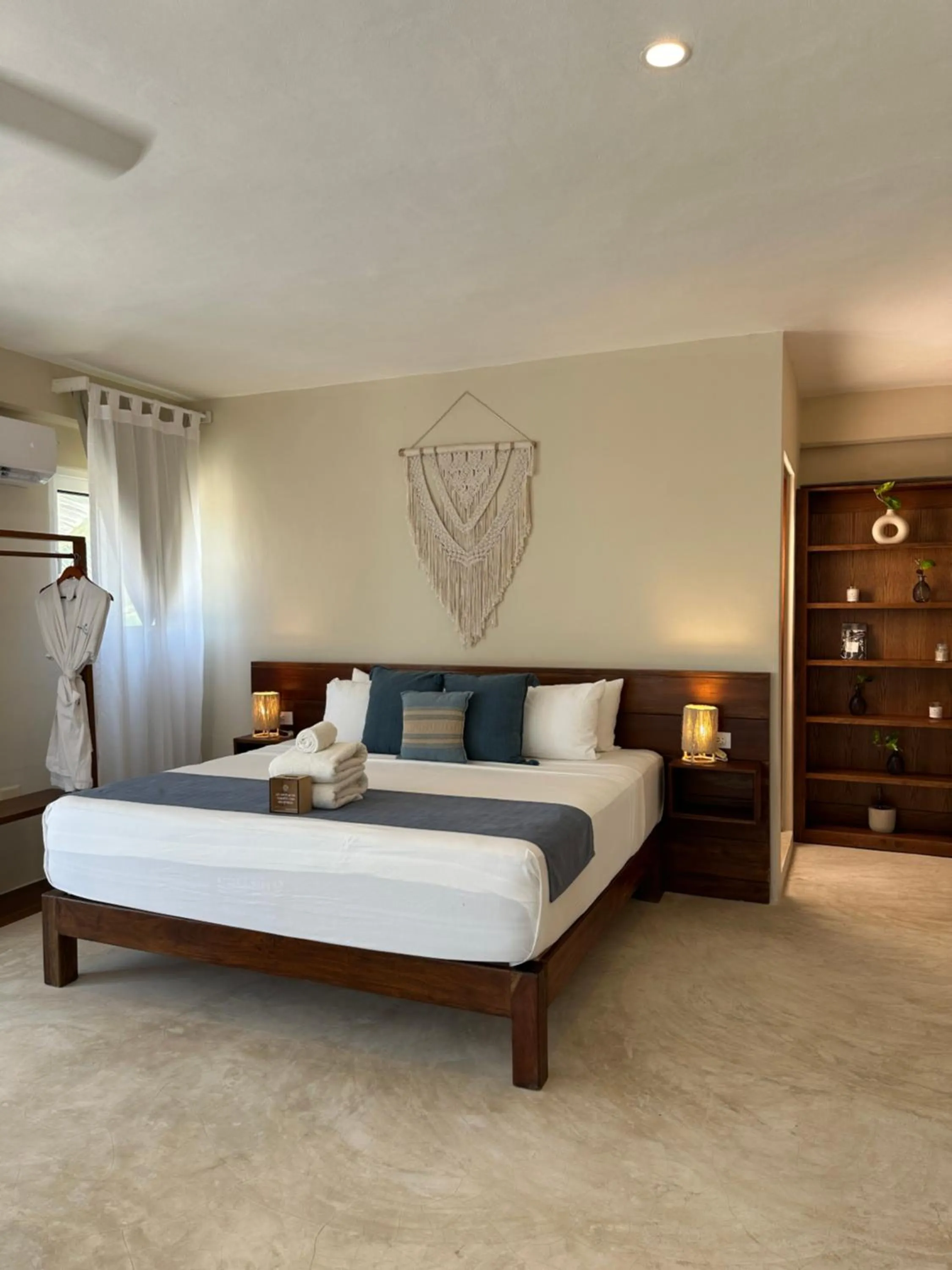 Bed in Noah Beach Hotel & Suites