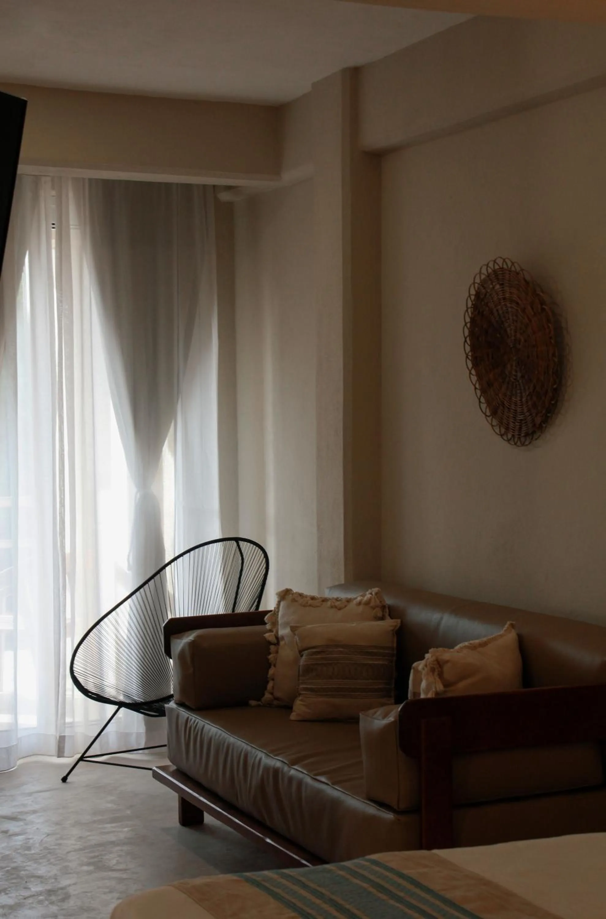 Decorative detail, Bed in Noah Beach Hotel & Suites