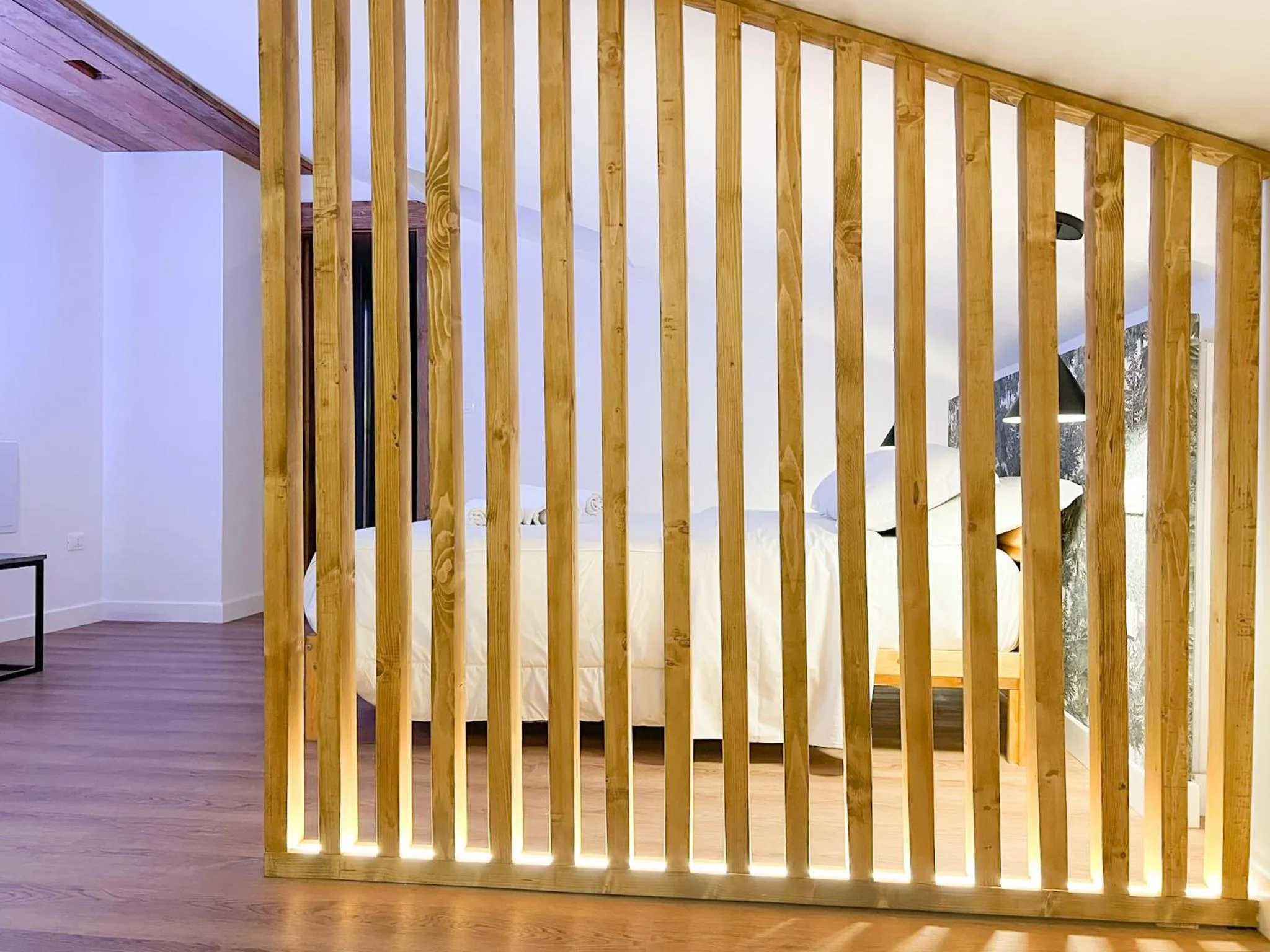 Bed in Wolf House BnB