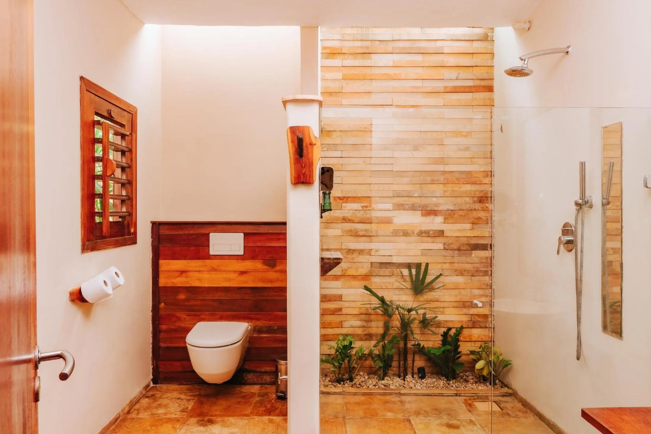 Shower in Hurricane Jeri