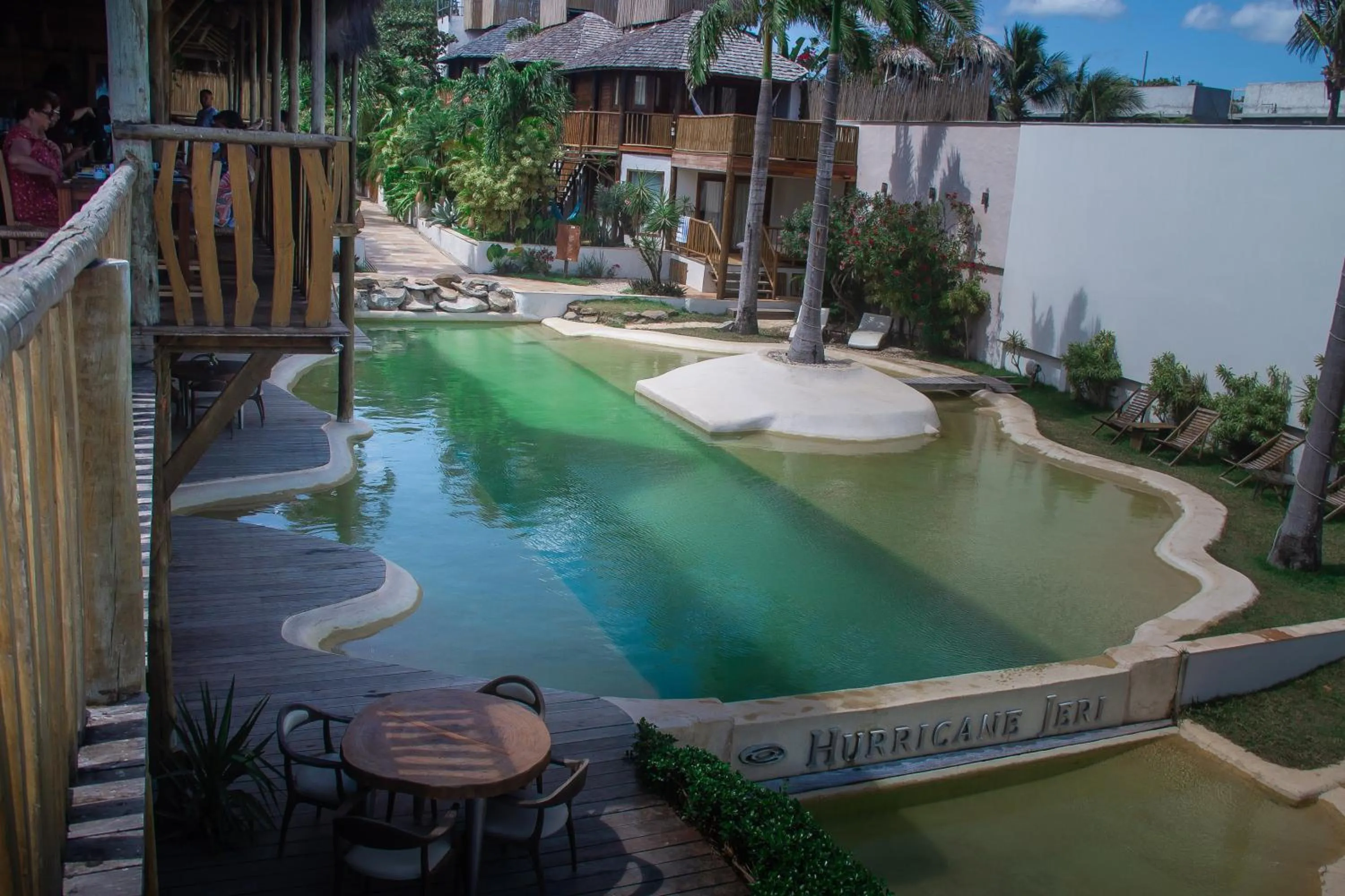 Swimming pool in Hurricane Jeri